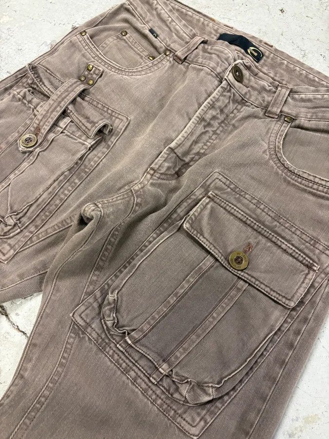 Just Cavalli AW2005 Cavalli Brown Multi Pockets Cargo Pants Size US 31 - 8 Thumbnail