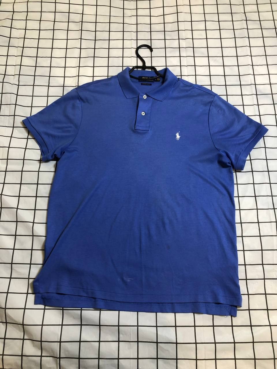 Polo Ralph Lauren Vintage Polo Ralph Lauren Large Blue Custom fit polo shirt Size US L / EU 52-54 / 3 - 1 Thumbnail