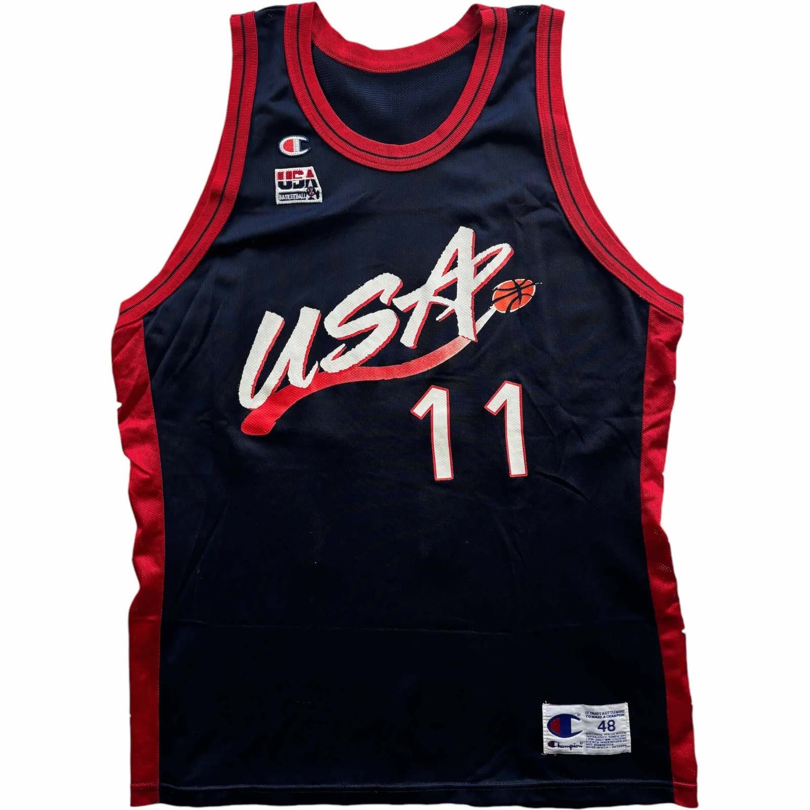 Champion Team USA 1996 Karl Malone Champion NBA jersey size 48 Size US XL / EU 56 / 4 - 1 Thumbnail