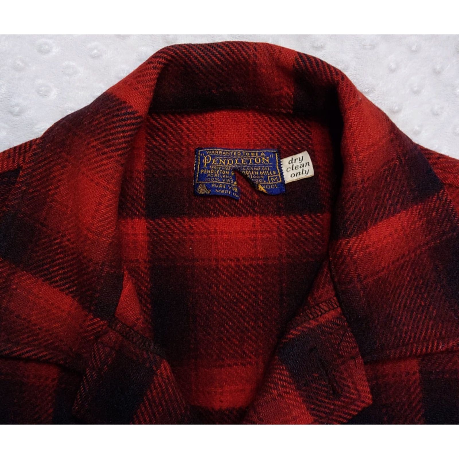 Pendleton VINTAGE Pendleton Jacket Mackinaw Cruiser Wool Red Buffalo Plaid M Medium USA Mens, Plaid, Casual, Workwear, Outdoor, Hiking, Hunting, Walking Size US M / EU 48-50 / 2 - 7 Thumbnail
