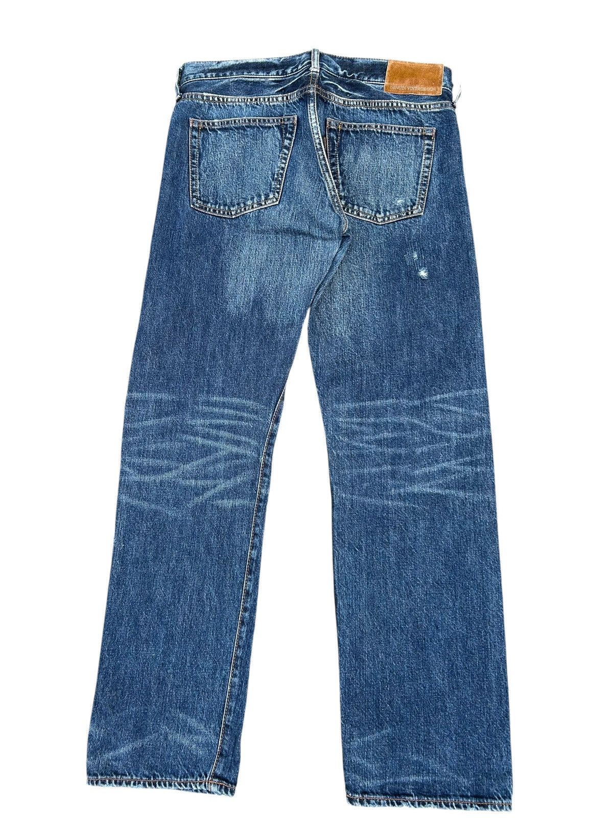 GOA G.O.A Selvedge Japanese Punk Distressed Denim Jeans Size US 31 - 11 Thumbnail