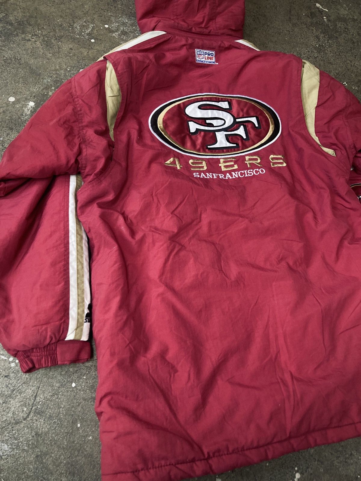 NFL × Vintage Vintage 90s Starter San Francisco 49ers Parka Size US L / EU 52-54 / 3 - 13 Thumbnail