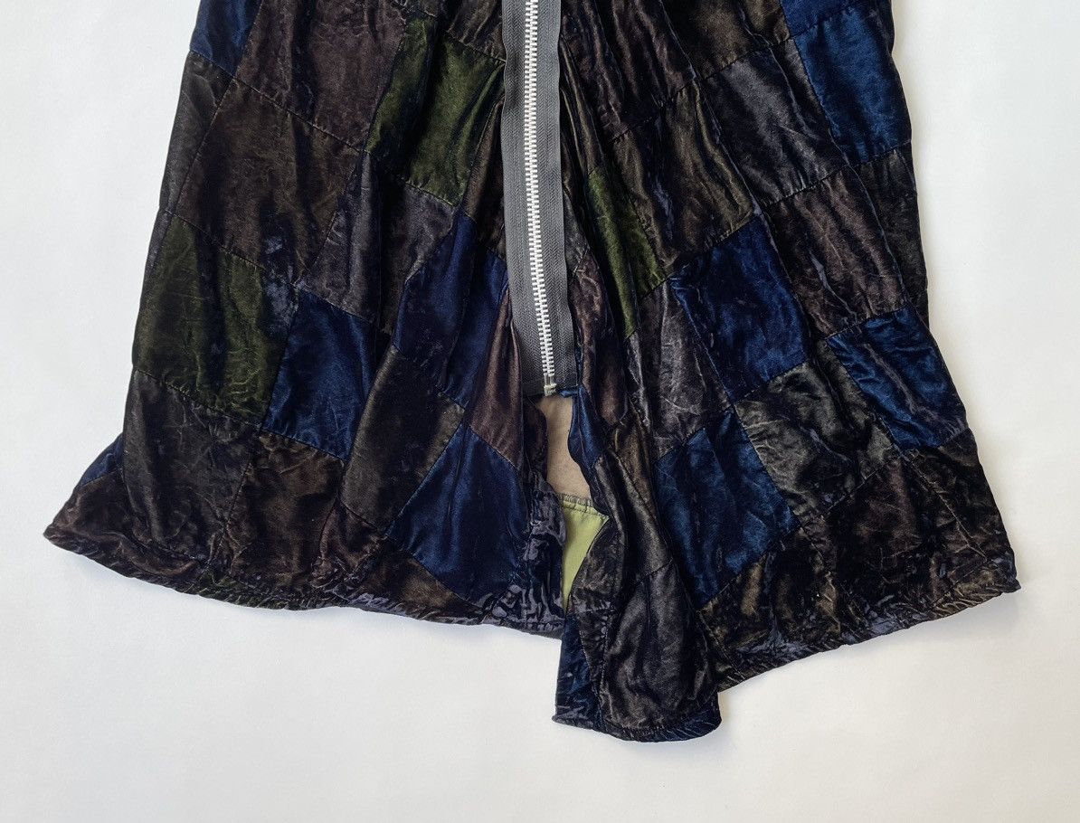 Comme des Garcons S/S 04 Patchwork Velvet Biker Skirt Size 26" / US 2 / IT 38 - 7 Thumbnail