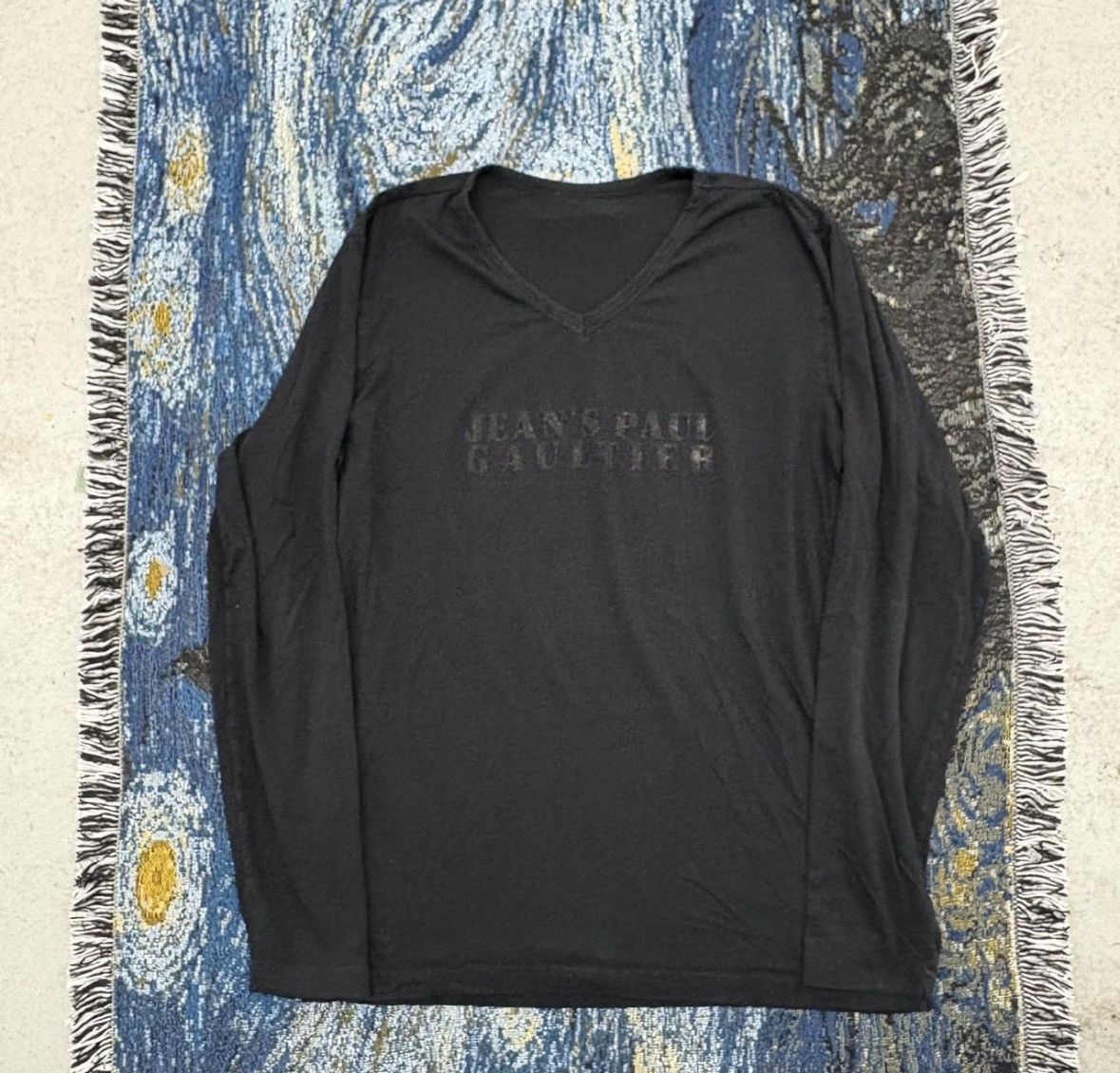 Jean’s Paul Gaultier Beaded Logo Long Sleeve
