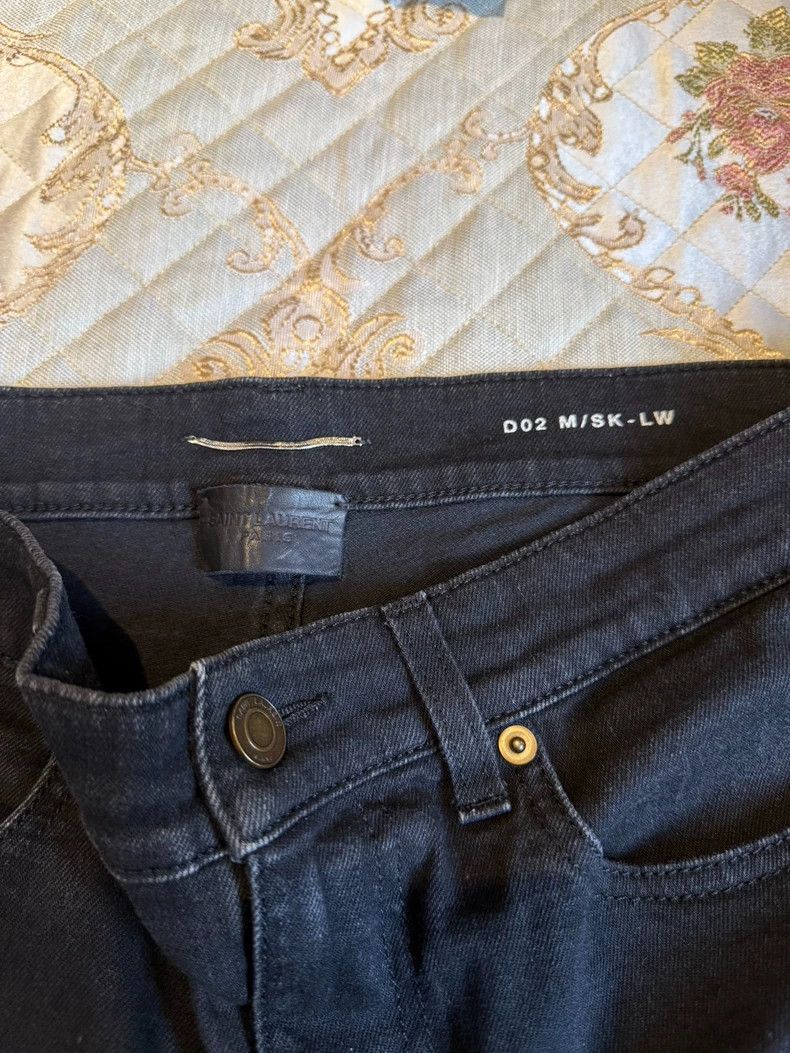 Saint Laurent Paris saint laurent parisD02 Black Basic Jeans 2503-Nextarrow Size US 31 - 2 Thumbnail