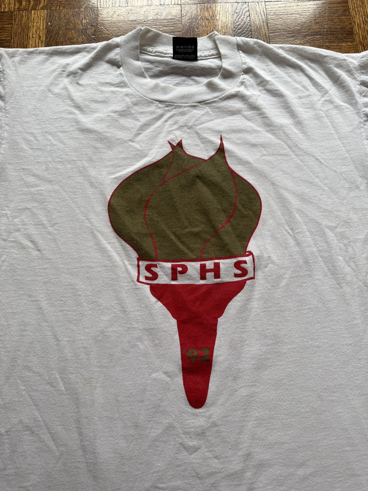 Vintage Vintage 90s South Portland High School Graphic Tee Size US XL / EU 56 / 4 - 6 Thumbnail