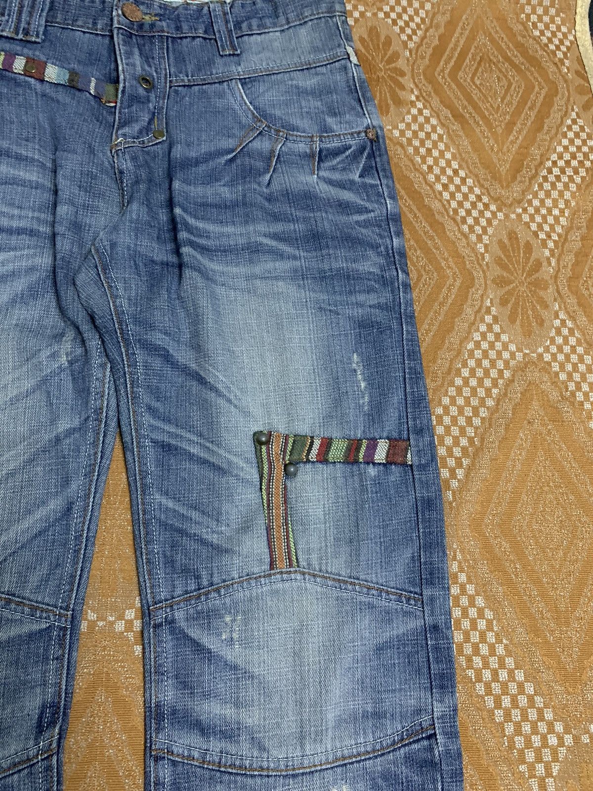 If Six Was Nine RARE PPFM INSPIRED STUDDED PANT RARE DESIGN BRAND JANEAA Size US 35 - 5 Thumbnail