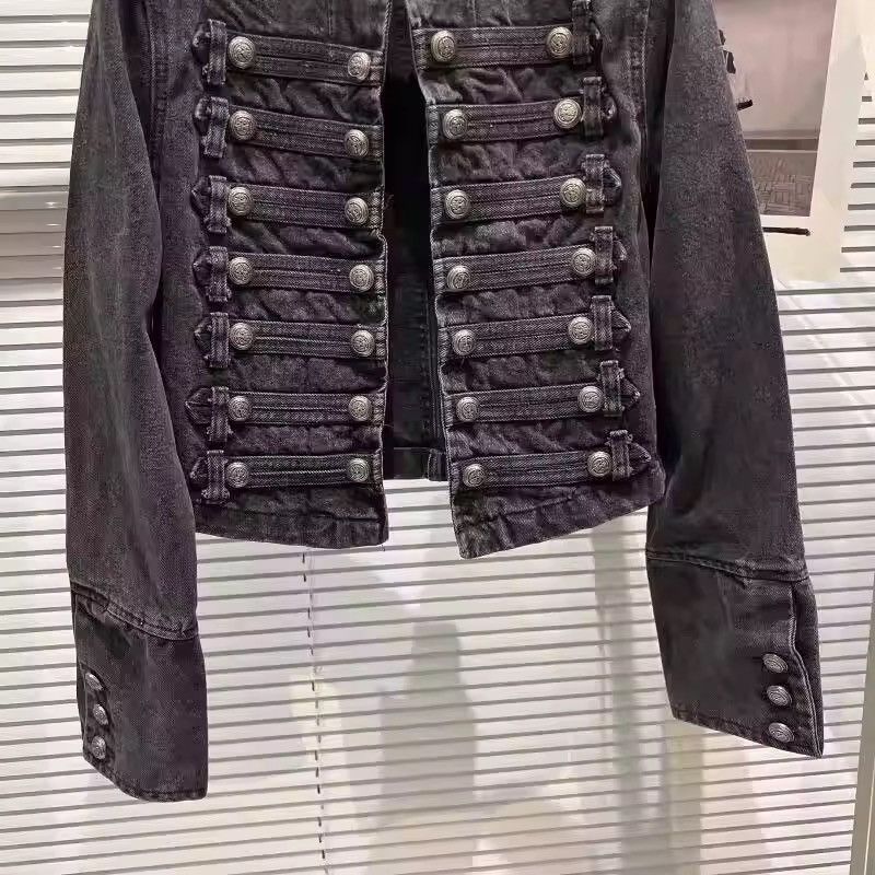 Japanese Brand Punk Style Denim Short Jacket Size S / US 4 / IT 40 - 4 Thumbnail