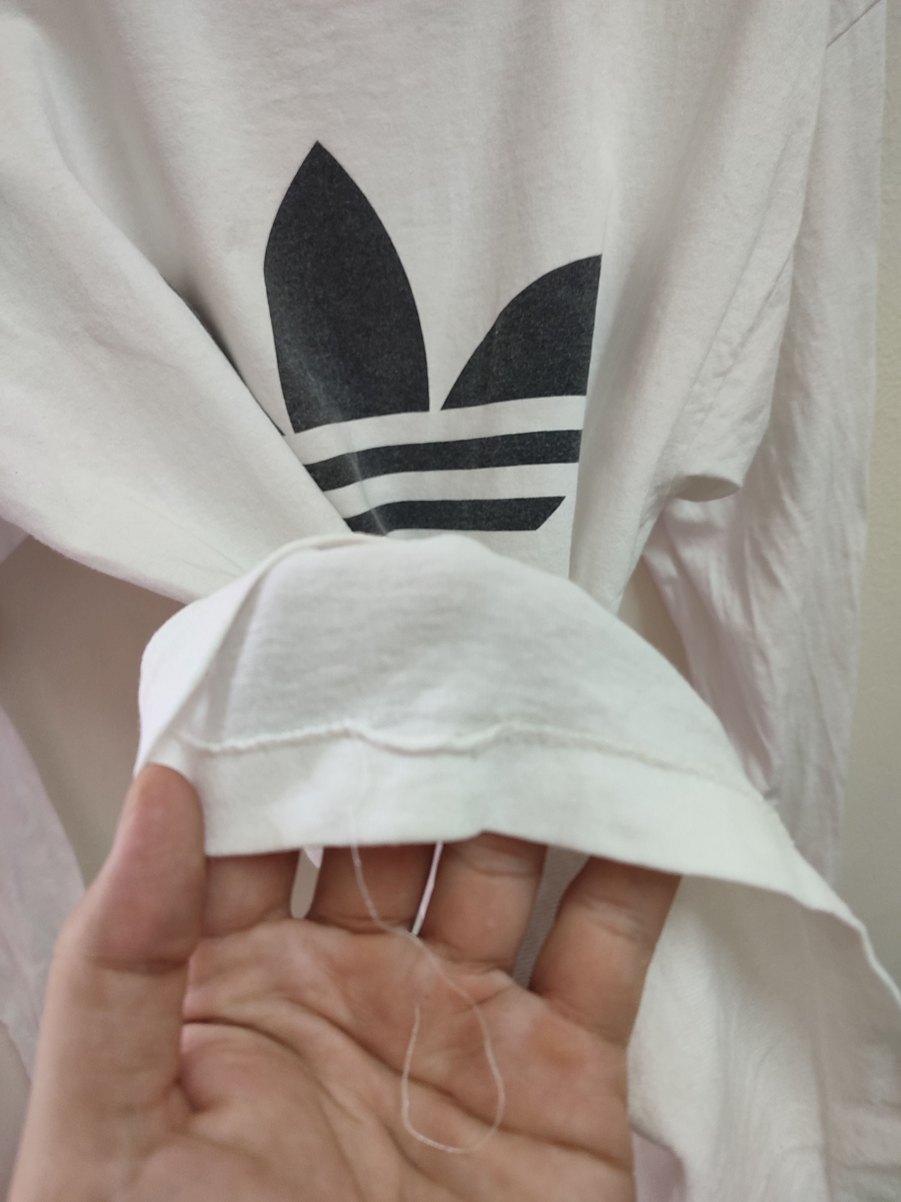 Adidas 💥 90s Adidas Long Sleeve Big Logo Mirror Size US L / EU 52-54 / 3 - 6 Thumbnail