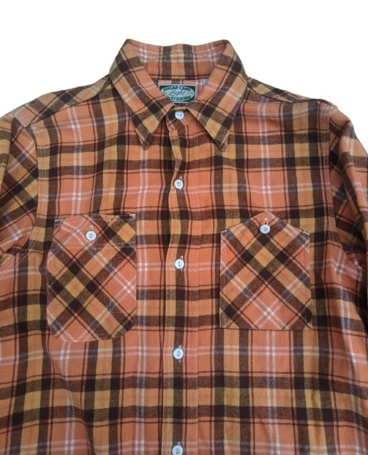 Sugar Cane × Toyo Enterprises Sugarcane Flannel Plaid Shirt Size US S / EU 44-46 / 1 - 2 Thumbnail