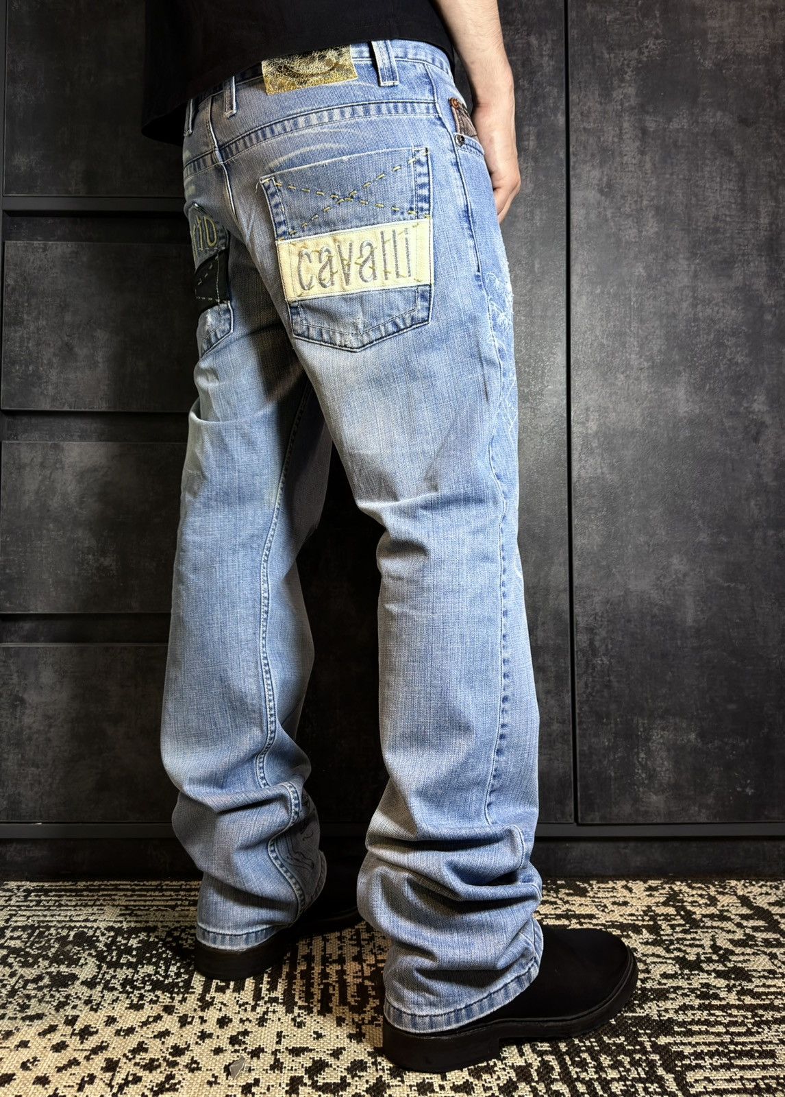 Roberto Cavalli Archive Roberto Cavalli Disstresed Y2K Jeans Dolce Hedi Dior Size US 32 / EU 48 - 2 Thumbnail