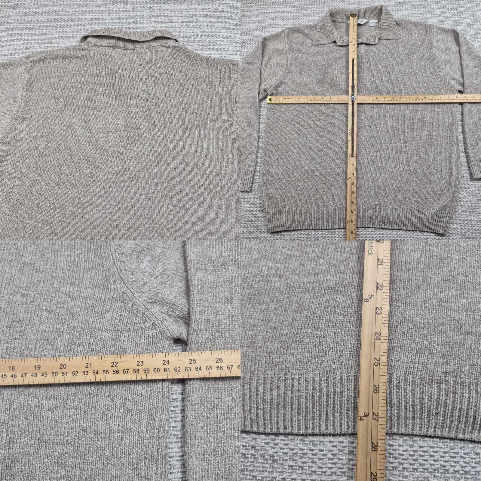 Vintage VINTAGE Knightsbridge Pullover Sweater Mens Large Beige Collared Knit Knitwear Logo Embroidered 90s Classic Dad Retro Size US L / EU 52-54 / 3 - 8 Thumbnail