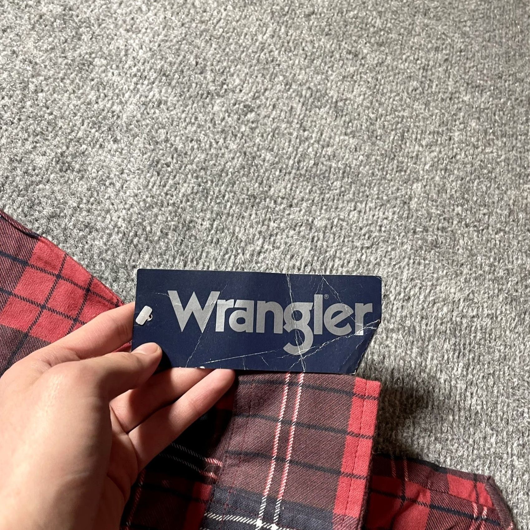 Wrangler VINTAGE Wrangler Flannel Shirt Big 2X Red Cotton Plaid Button-Up Mens Size US XXL / EU 58 / 5 - 6 Thumbnail