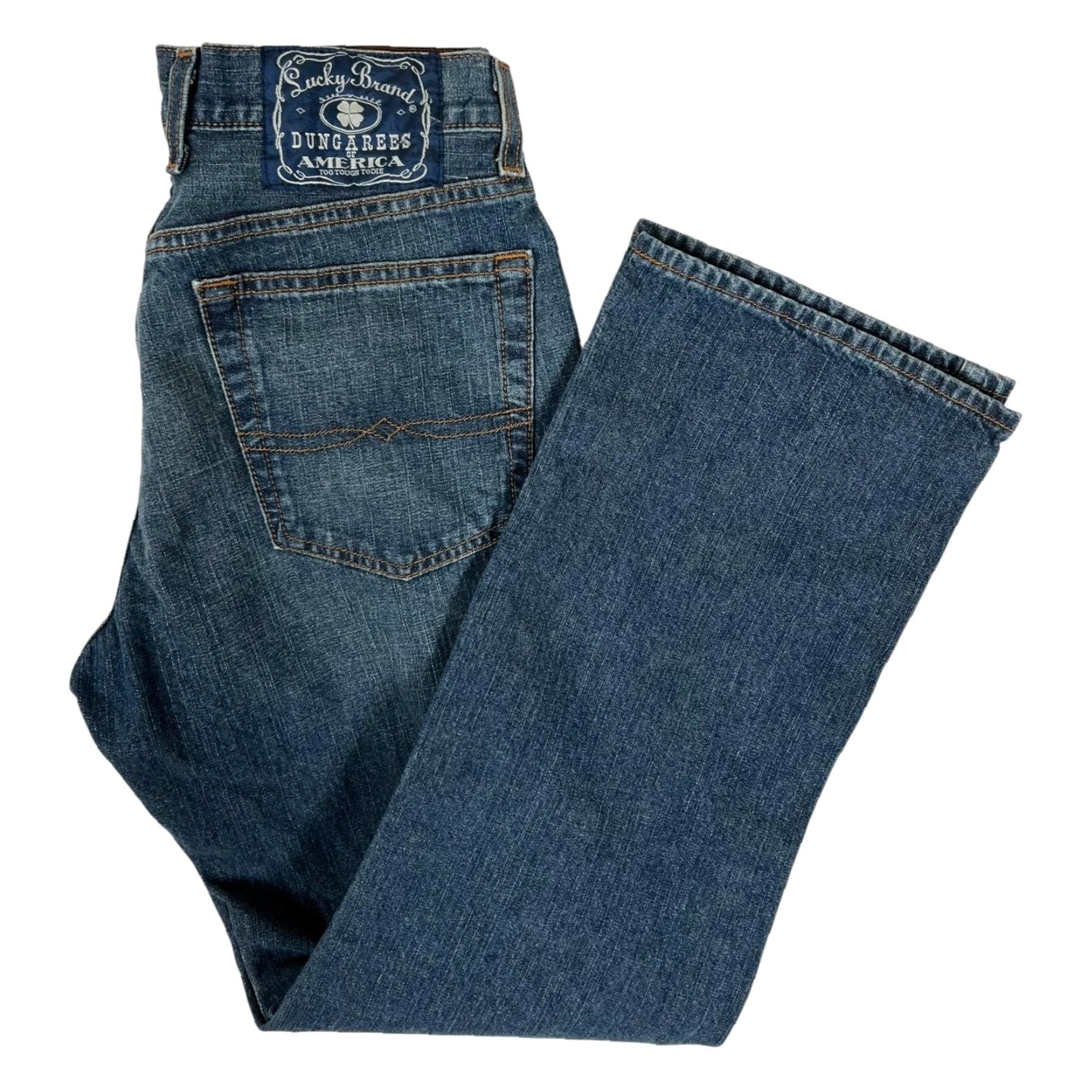 Lucky Brand Vintage Lucky Brand Rivington Jeans Mens 30x20 Blue Classic Straight Dungarees Size US 30 / EU 46 - 2 Thumbnail