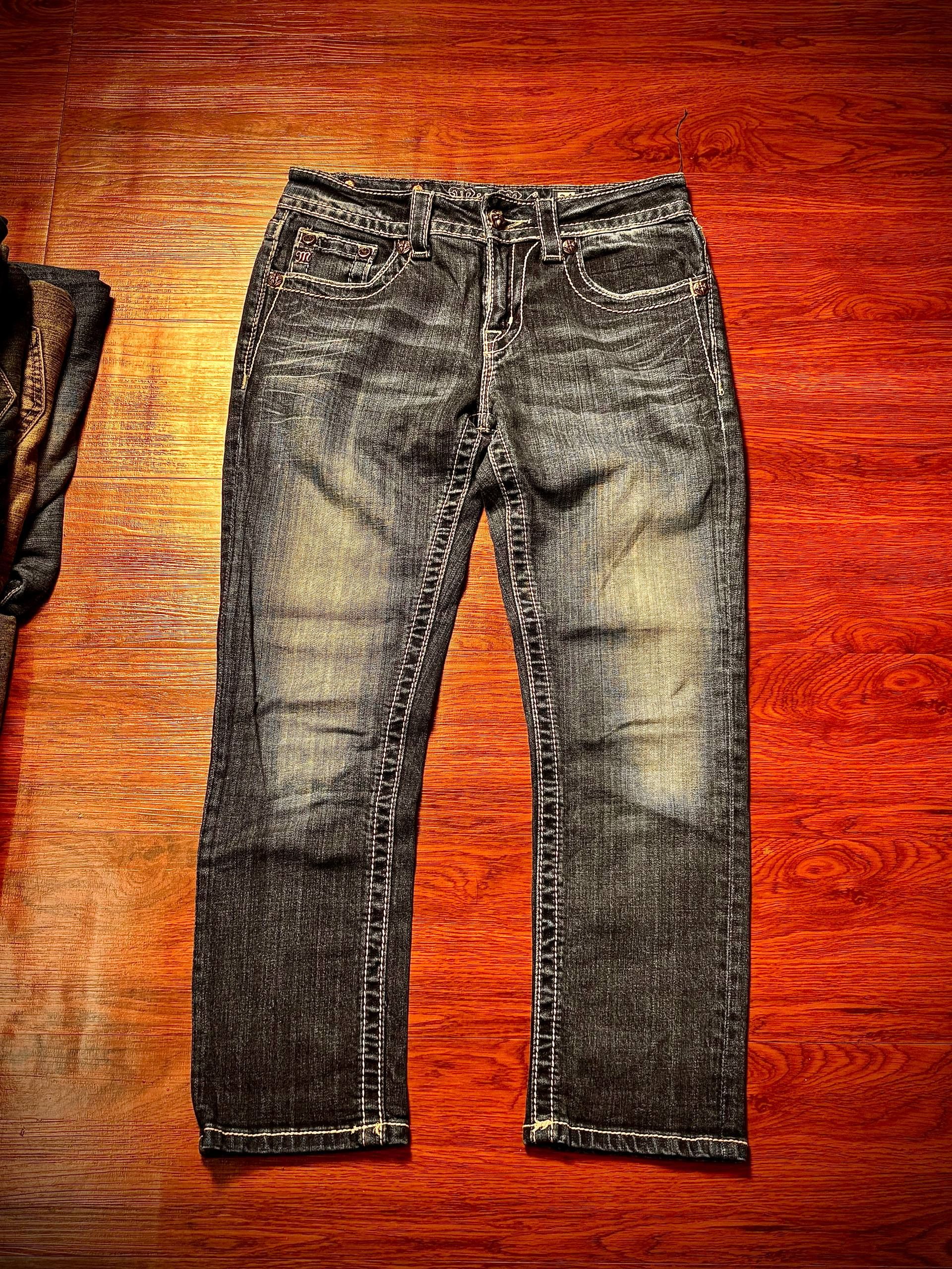 Miss Me Vintage Y2K Miss Me Studded Boyfriend Caprice Style Jeans Size 28" / US 6 / IT 42 - 3 Thumbnail