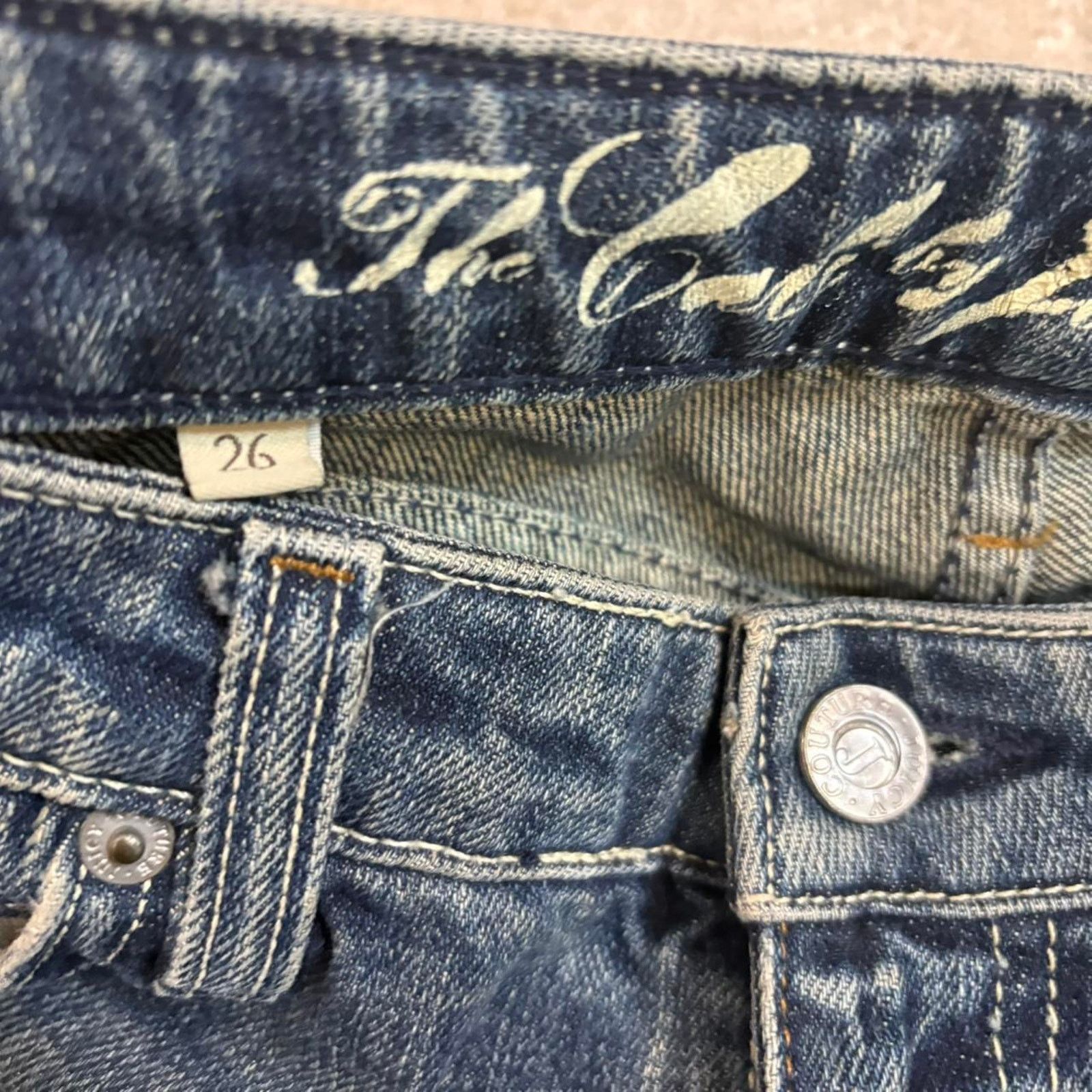 Juicy Couture Vintage womens juicy couture low wasted archive jeans 26 Size 26" / US 2 / IT 38 - 4 Thumbnail