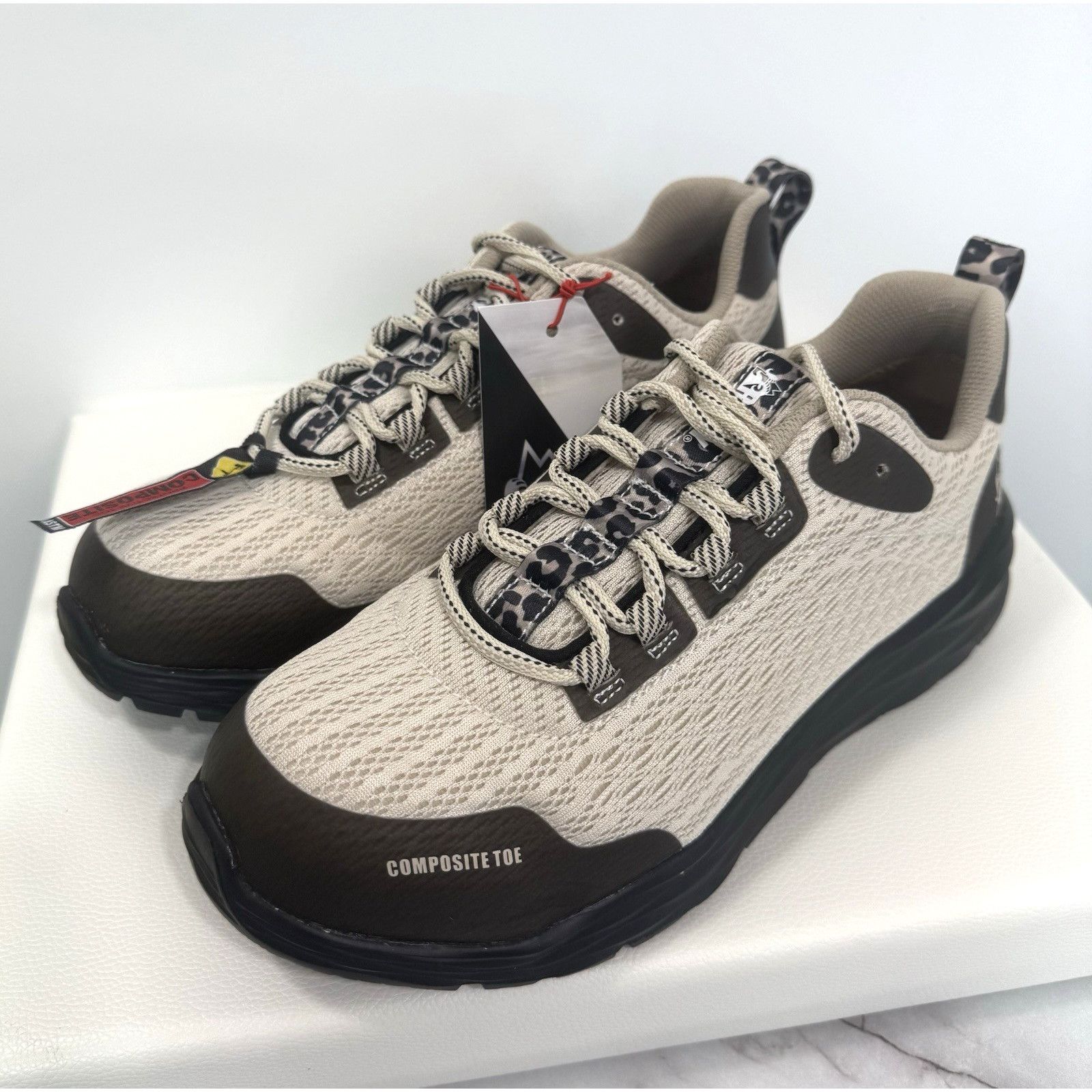 Rocky Rocky V-Lite Women's Composite Work Shoe Size 8M Light Brown Size US 8 / IT 38 - 13 Thumbnail
