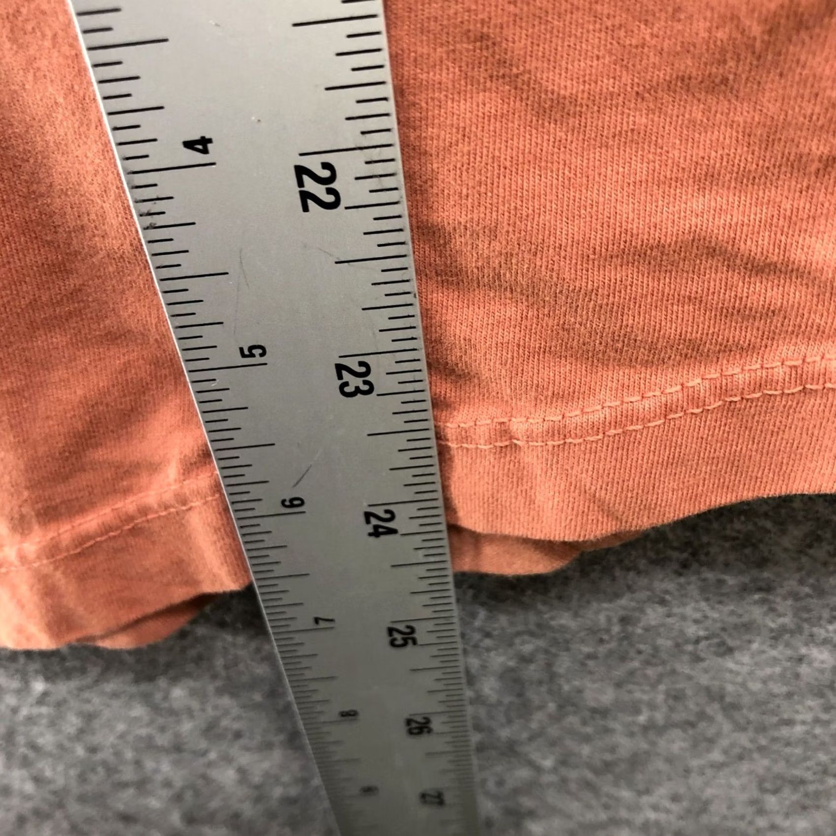 Madewell Madewell Seamed Tee Womens XXS Short Sleeve Peach Relaxed Crewneck T Shirt Size XXS / US 00 / IT 34 - 7 Thumbnail
