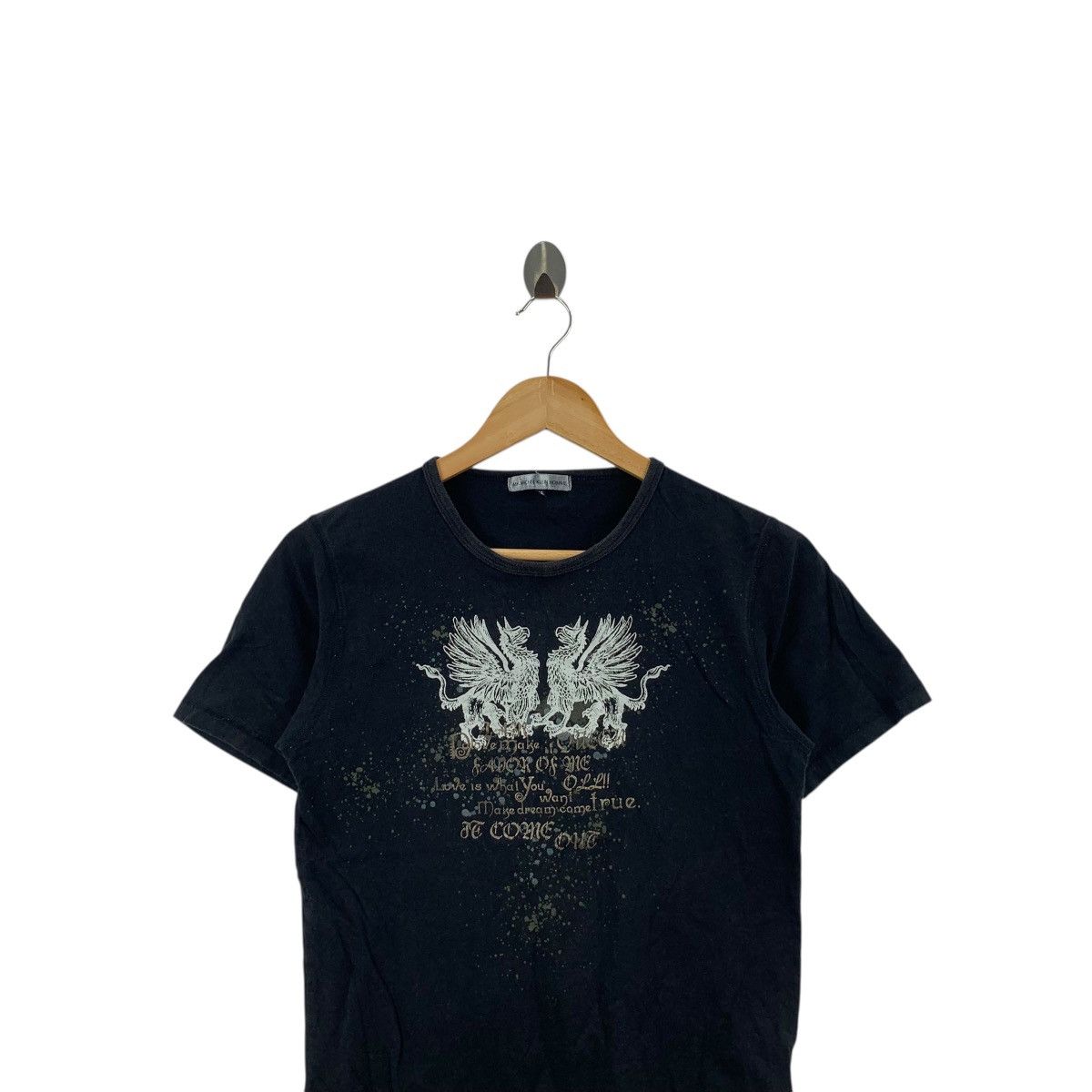 Michel Klein MICHEL KLEIN HOMME Collection Crest Distress Tee Shirt Top Size US XS / EU 42 / 0 - 2 Thumbnail
