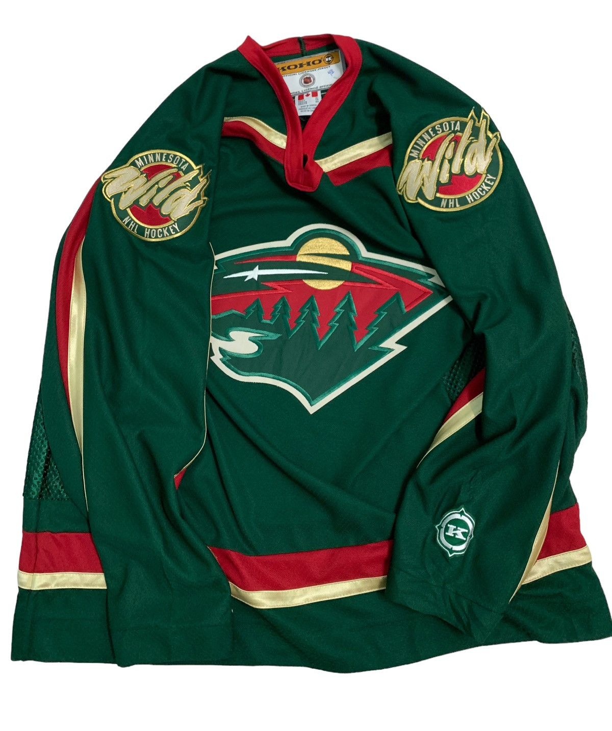 Ccm Vtg Minnesota Will NHL koho Ice Jersey Size US XL / EU 56 / 4 - 3 Thumbnail