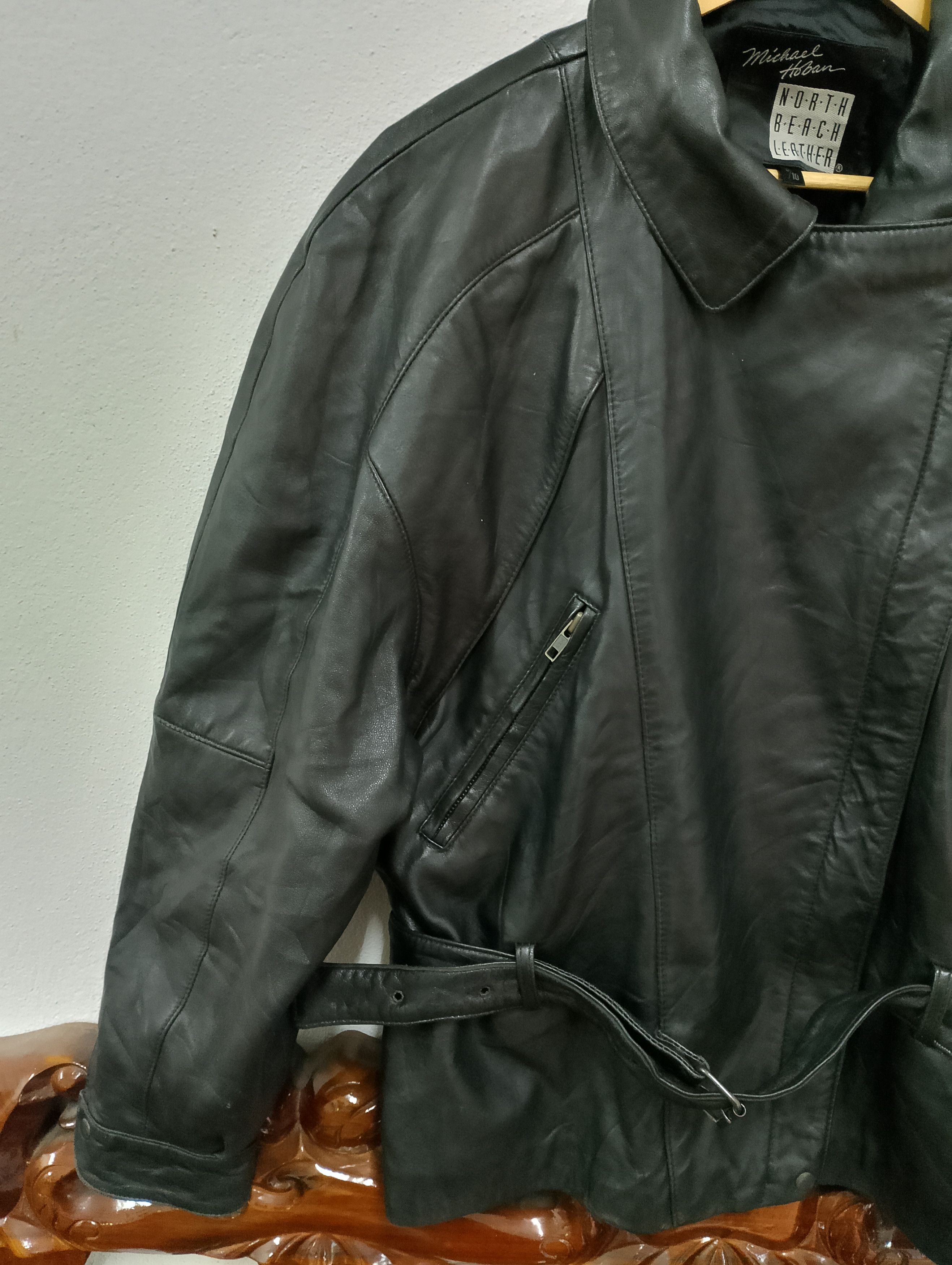 Michael Hoban Vintage 80s Michael Hoban North Beach Leather Biker Style Size US L / EU 52-54 / 3 - 4 Thumbnail