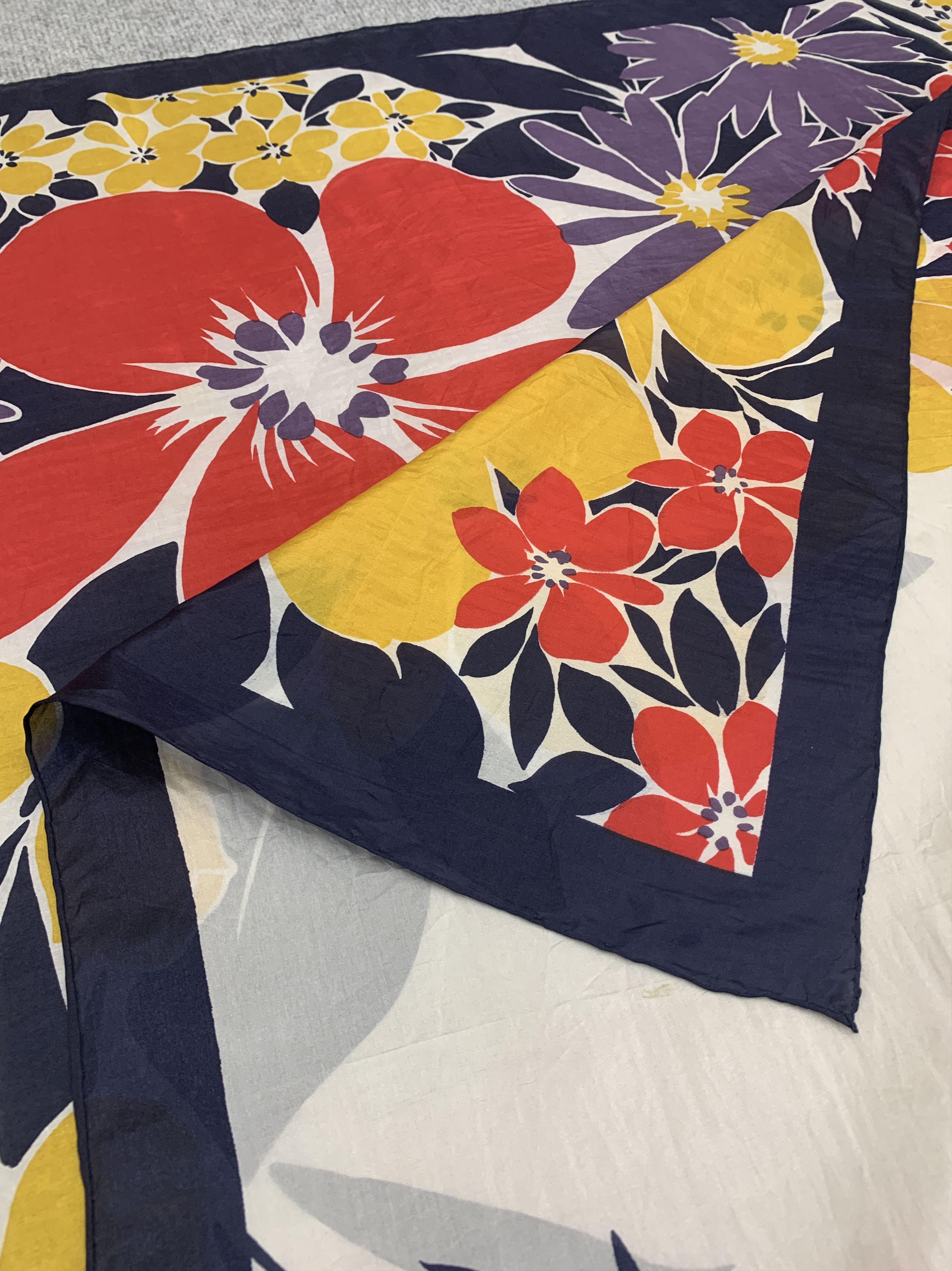 Vintage Golden Camel Silk Scarf Neckwear Shawl - SCA714