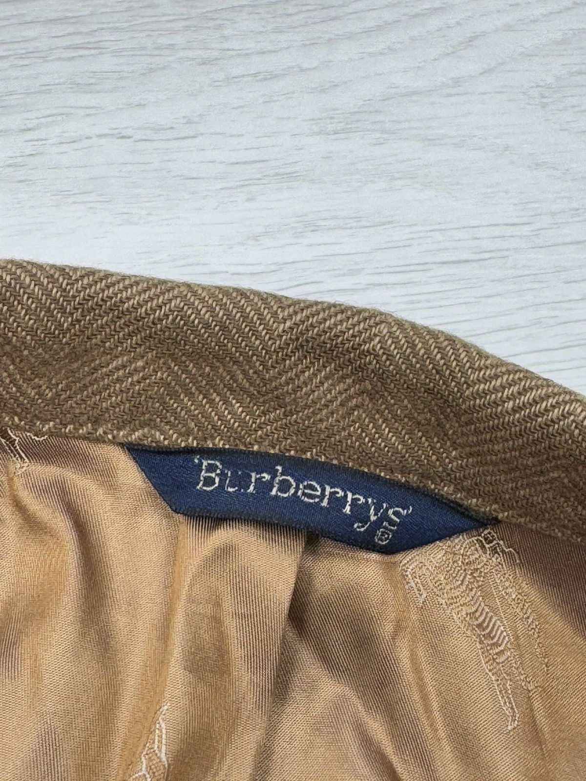Burberry × Vintage Vintage Burberry Cashmere Rare Luxury Blazer Jacket Size 42R - 9 Thumbnail