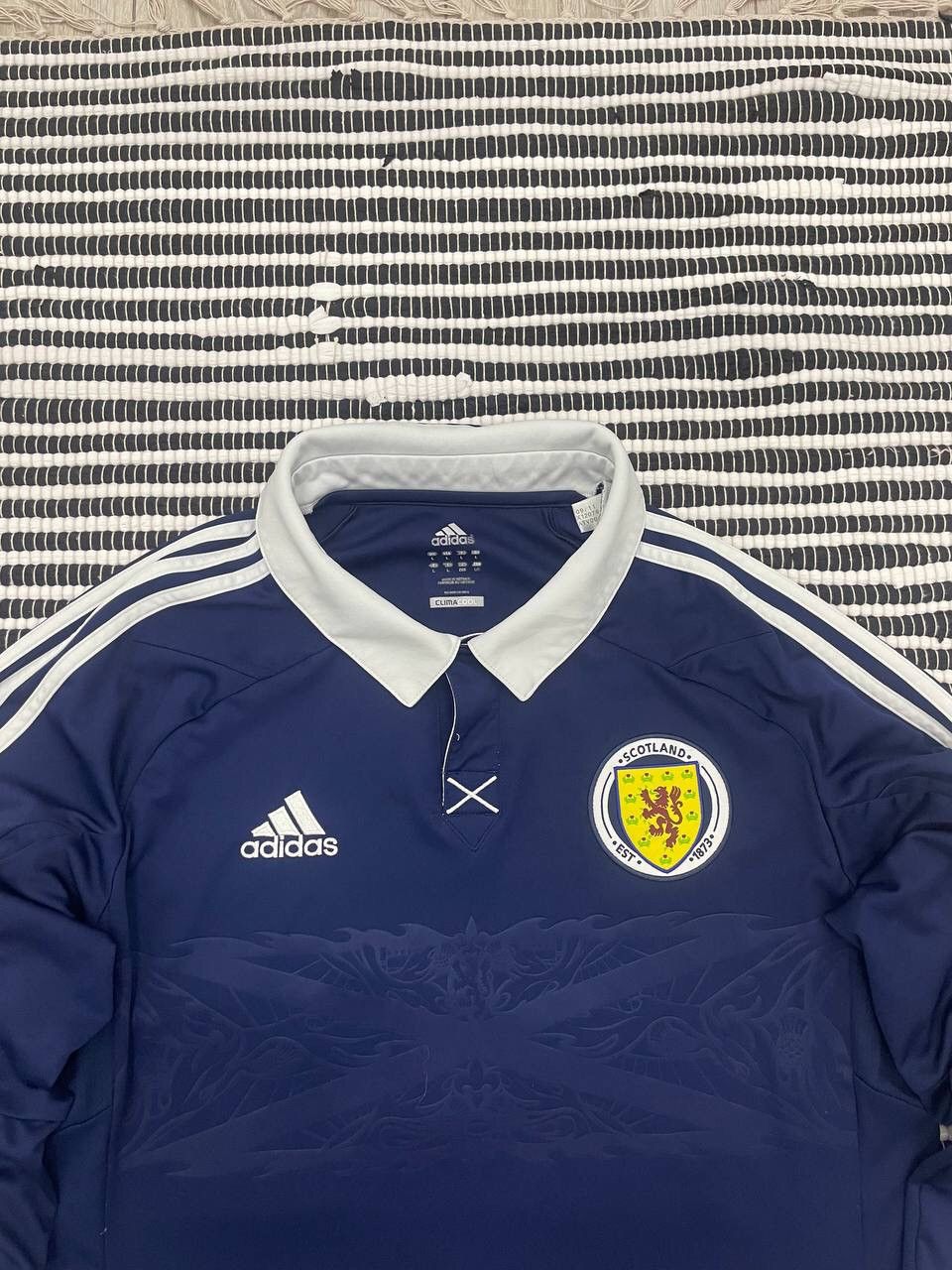 Adidas × Vintage Vintage 2011 Adidas Scotland Long Sleeve Jersey Shirt Y2K Size US L / EU 52-54 / 3 - 4 Thumbnail