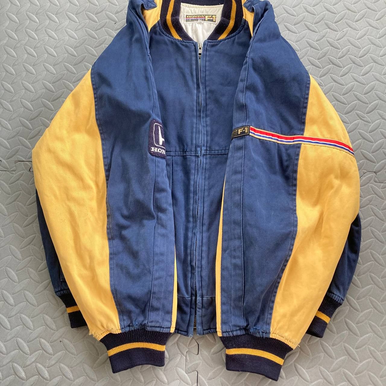 Vintage F1 Honda Championship Quilted Racing Bomber Jacket Size US L / EU 52-54 / 3 - 8 Thumbnail
