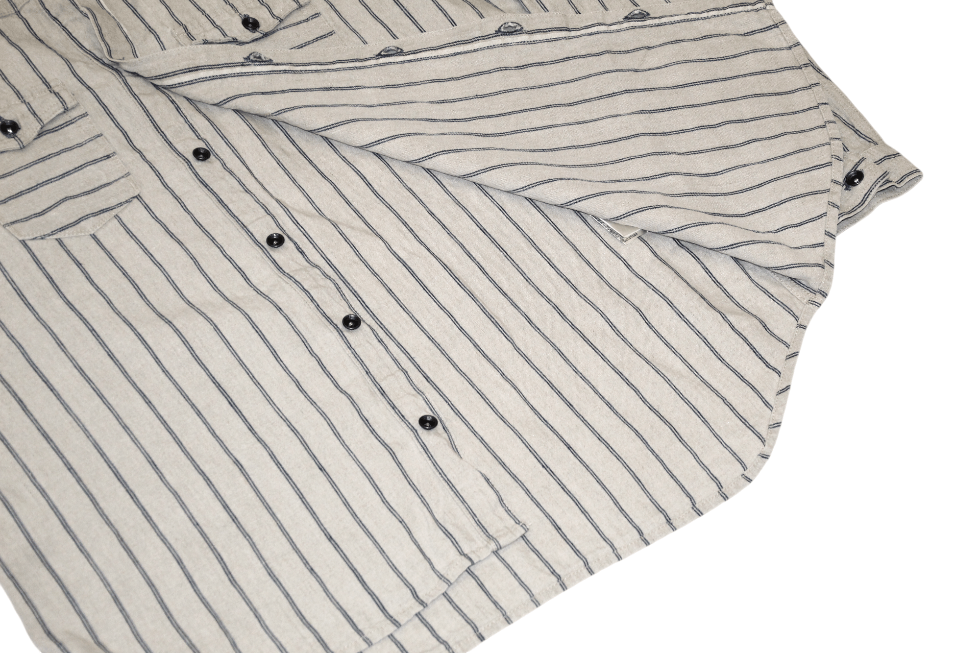 Japanese Brand IMjiT35020 Manufactus Srl Woven Raw Linen 18oz Western Shirt Size US XL / EU 56 / 4 - 8 Thumbnail