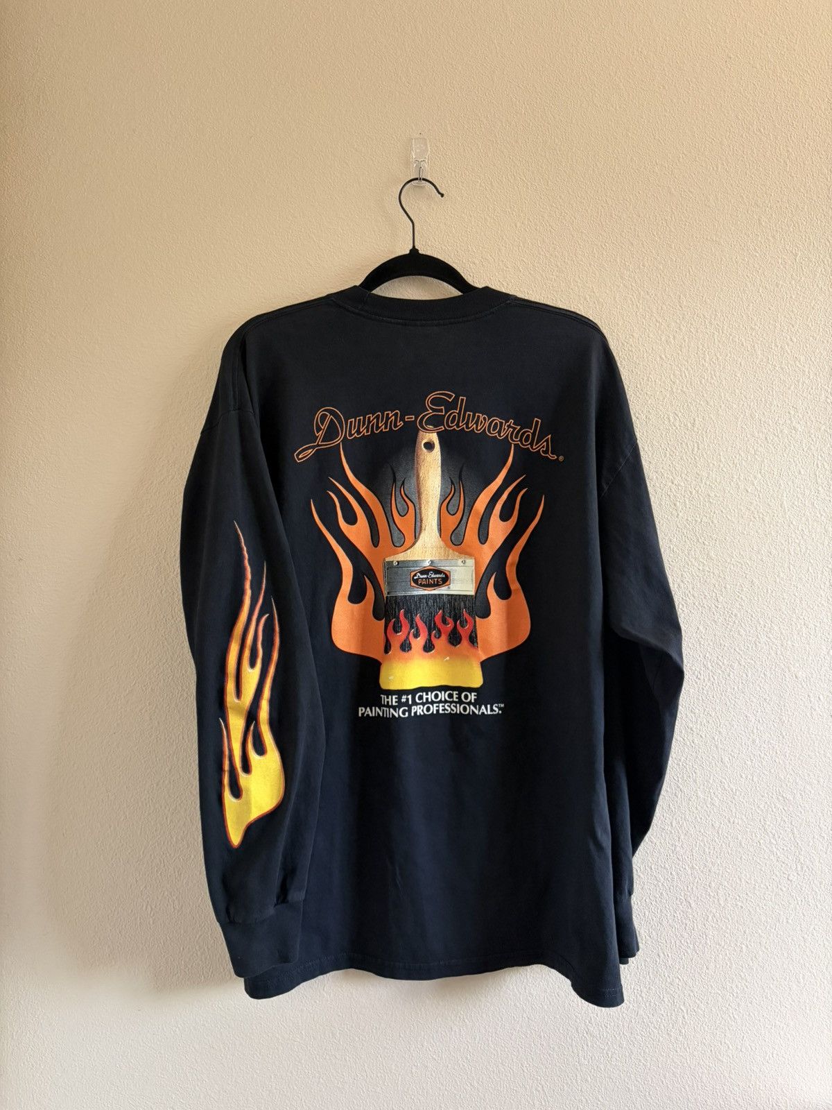 Other Dunn-Edwards Paints Promo Flame Long Sleeve Black Tee XL Size US XL / EU 56 / 4 - 1 Thumbnail