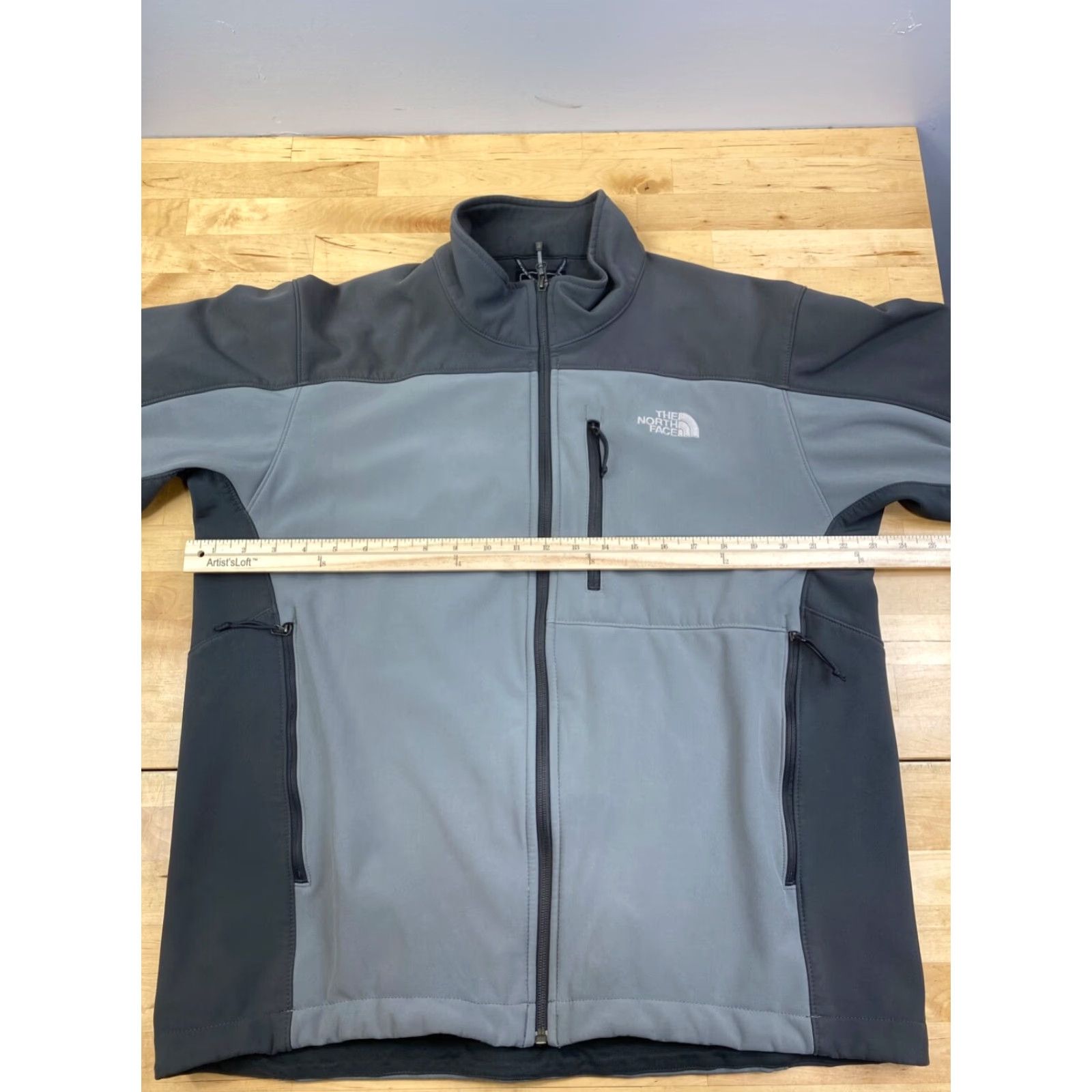 The North Face The North Face Apex Bionic Jacket Men L Gray Full Zip Fleece Lined Softshell Windbreaker Size US L / EU 52-54 / 3 - 4 Thumbnail