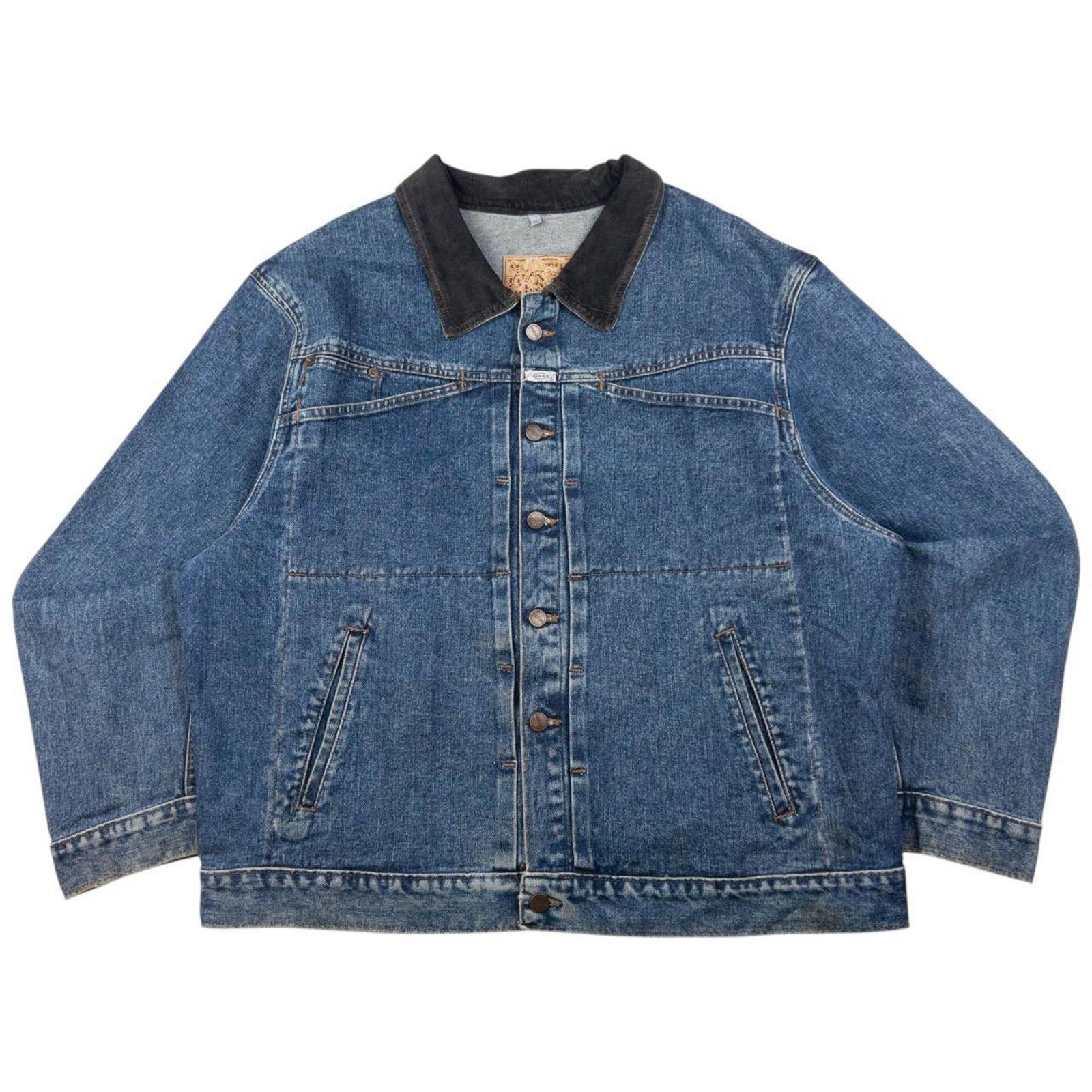 Marithe + Francois Girbaud Vintage Marithe + Francois Girbaud Button Up Denim Jacket XL Size US XL / EU 56 / 4 - 1 Thumbnail