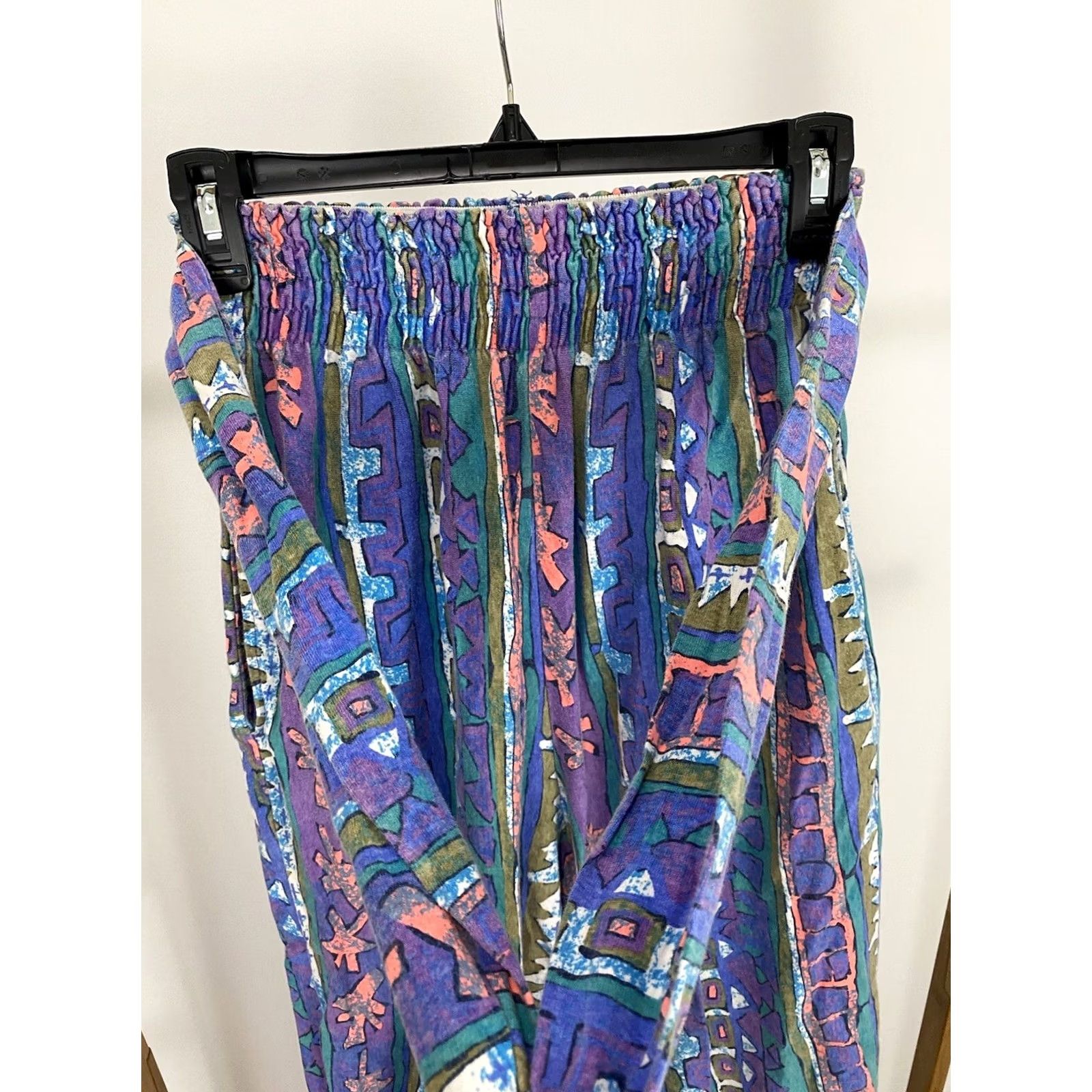 Ocean Pacific VTG 80s Ocean Pacific OP Abstract Bold Colorful Surf Skate Argyle Pants Size L Mens Regular Multicolor Inseam 26"} Size US 33 - 7 Thumbnail