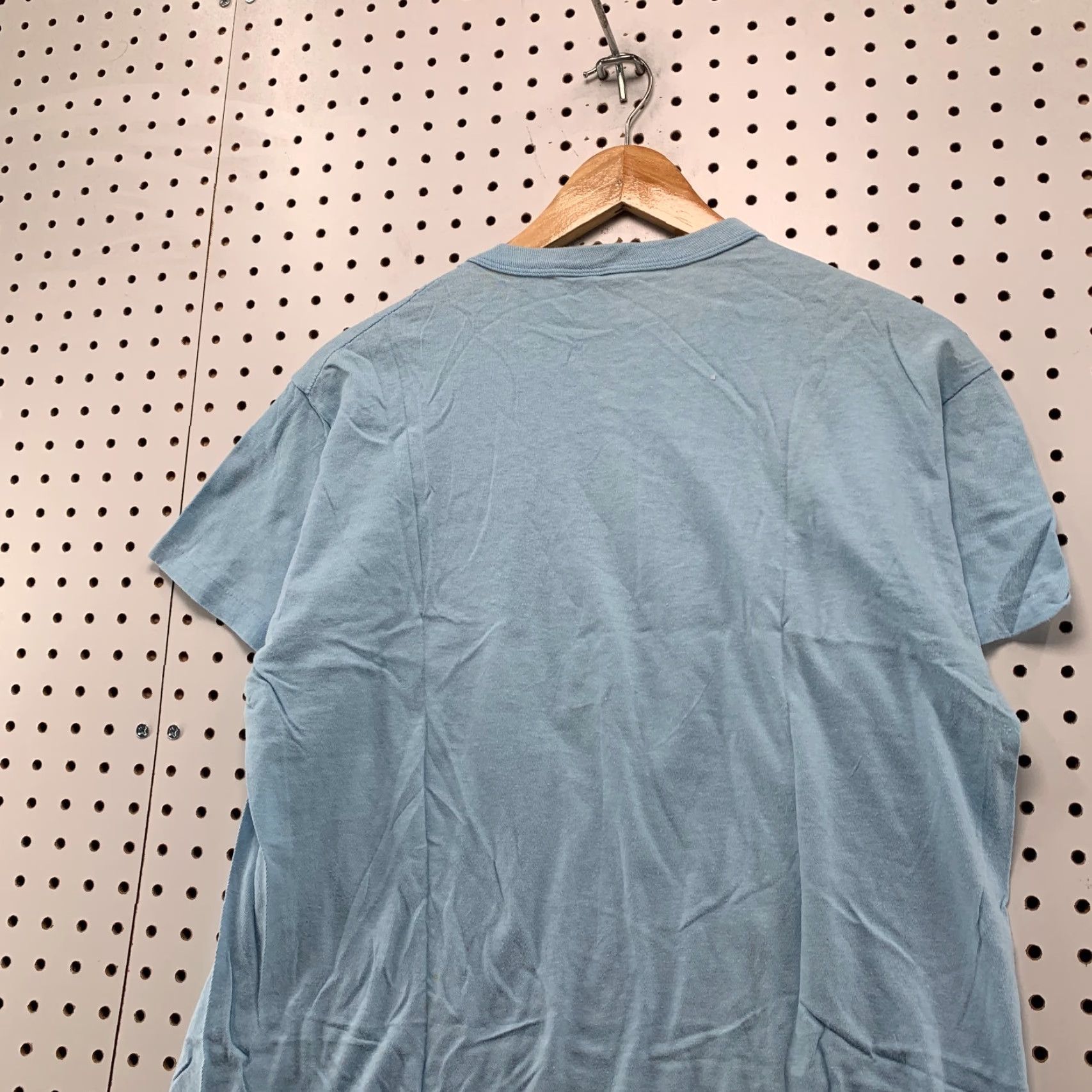 Vintage VTG Gold Rush Shirt Mens Large Blue Cotton 70s Vintage T-Shirt Crew Neck Short Sleeve Made USA 20x26 Mens Size US L / EU 52-54 / 3 - 8 Thumbnail