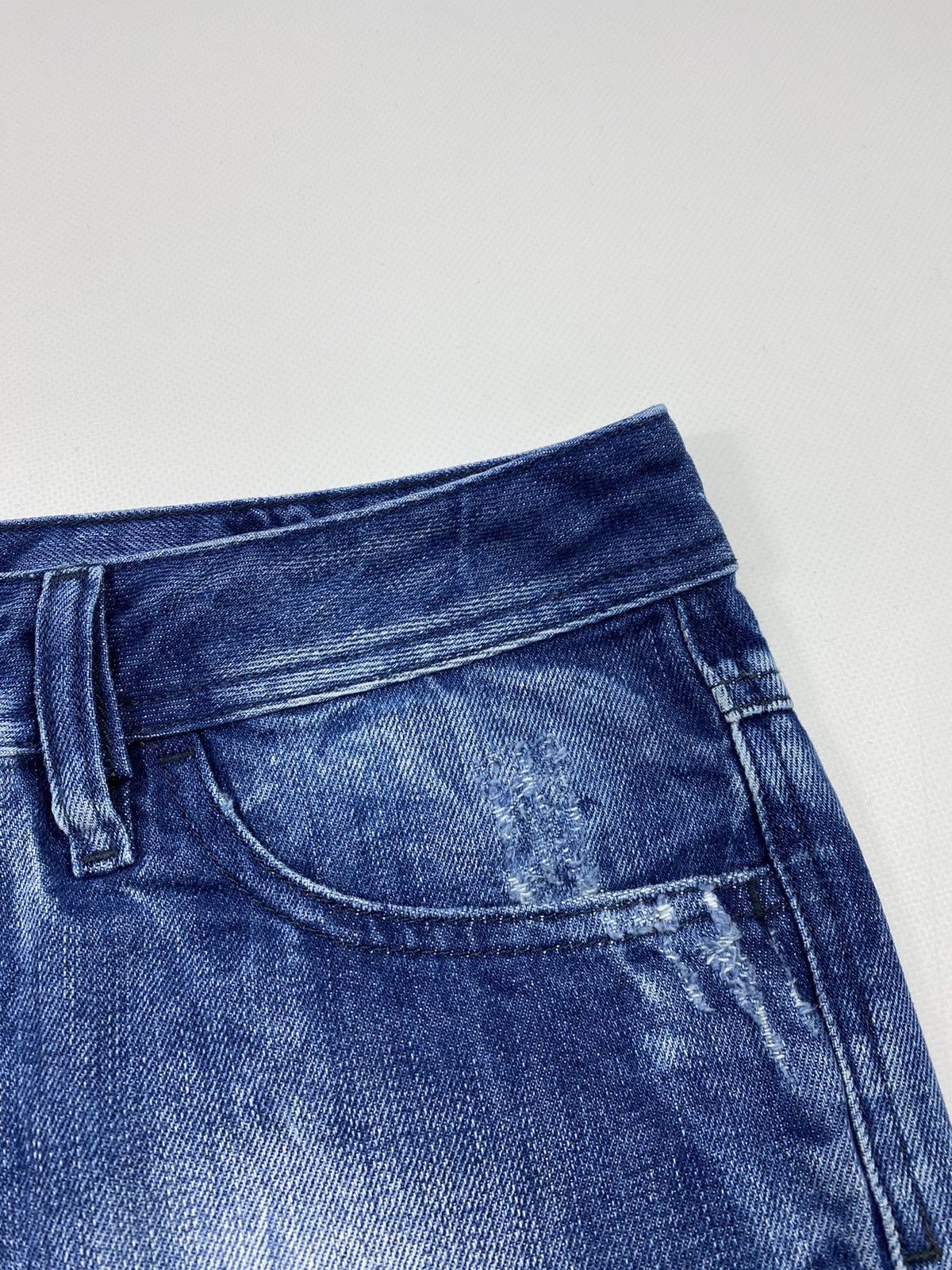 Diesel 🔥LASTDROP🔥 Y2K Diesel Washed Denim Jeans Sequined Mini Skirt Size 30" / US 8 / IT 44 - 8 Thumbnail