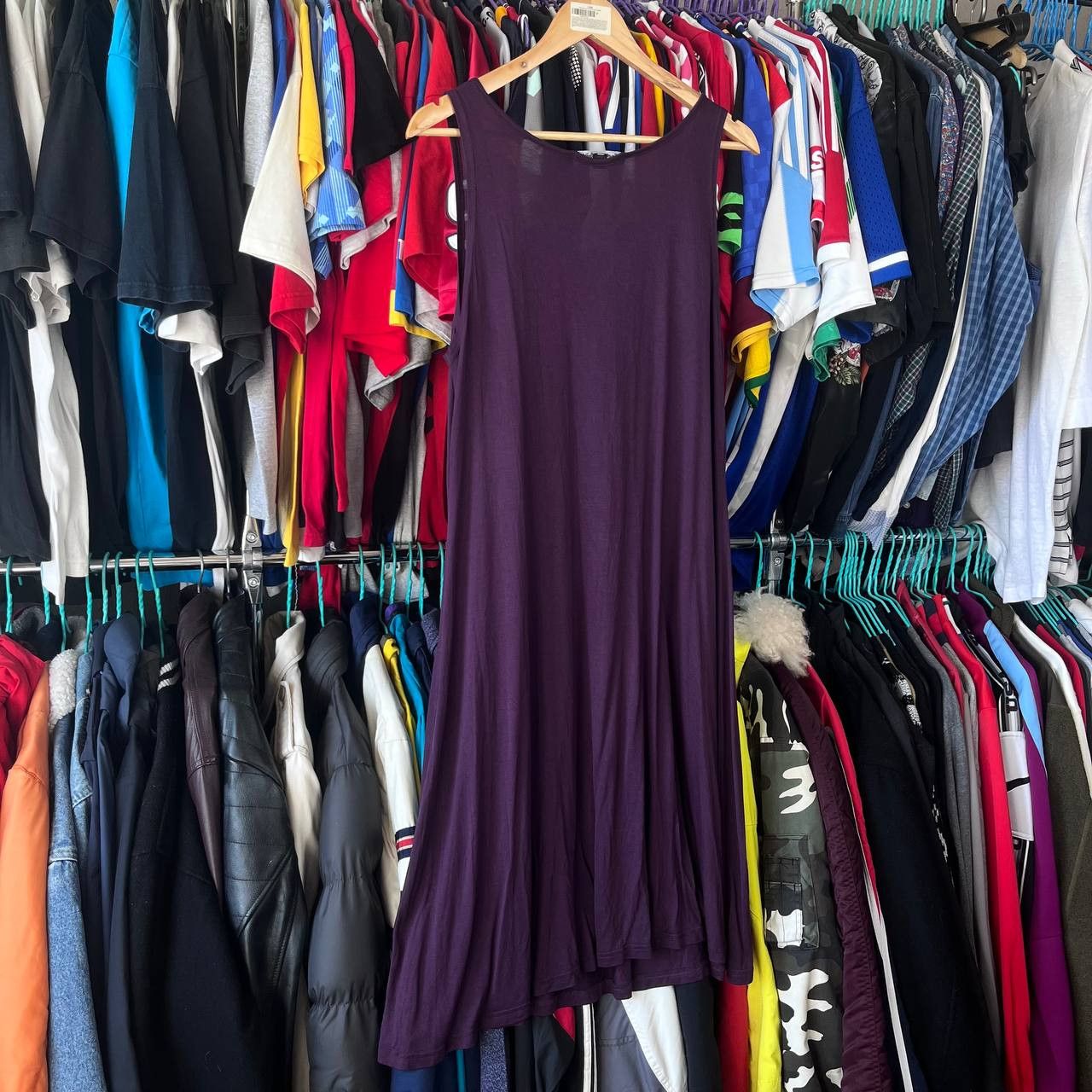 Gudrun Sjoden Gudrun Sjoden Purple Modal Sleeveless Tunic Tank Dress Size M / US 6-8 / IT 42-44 - 5 Thumbnail