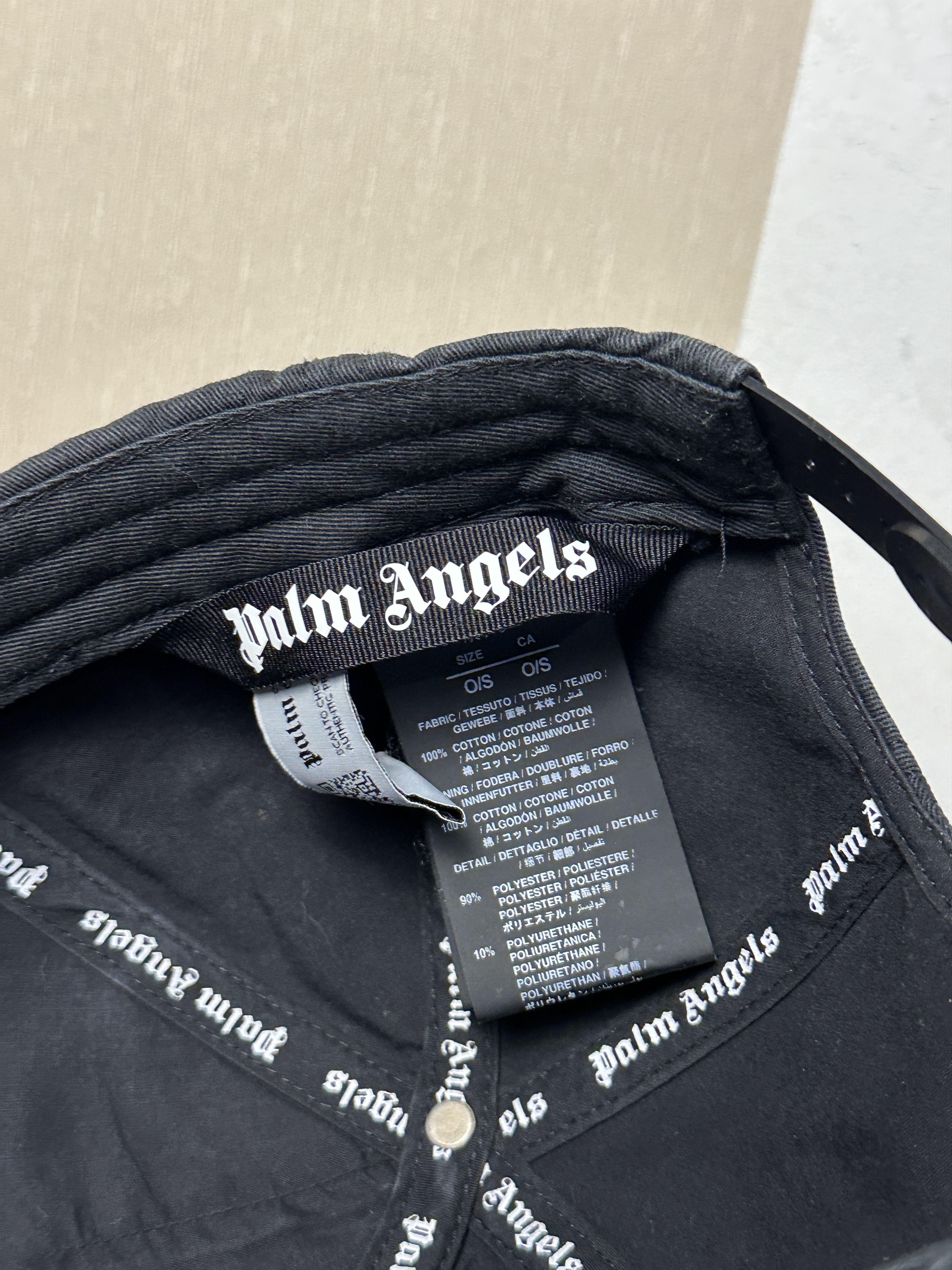 Palm Angels Palm Angels Black Logo Cap Size ONE SIZE - 7 Thumbnail