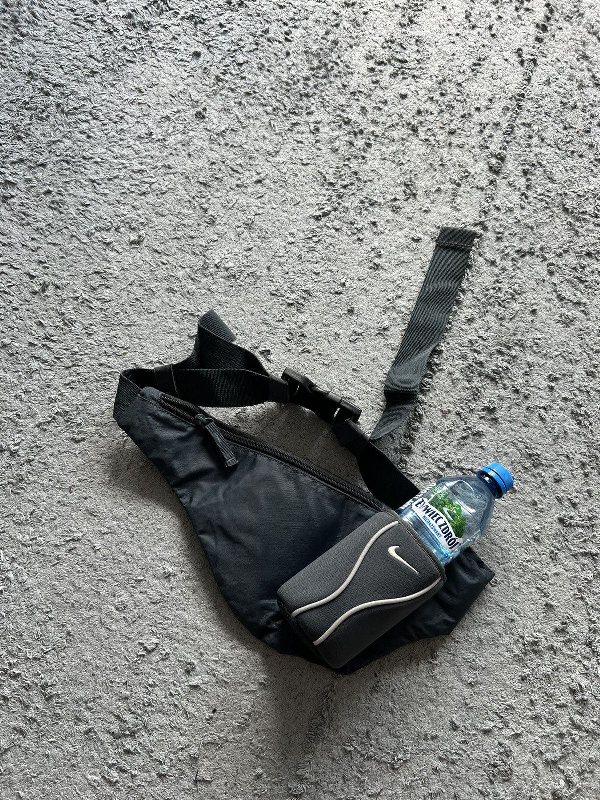 Pre-owned Nike X Vintage Nike Vintage Gorpcore Sling Bag 00s Y2k In Black