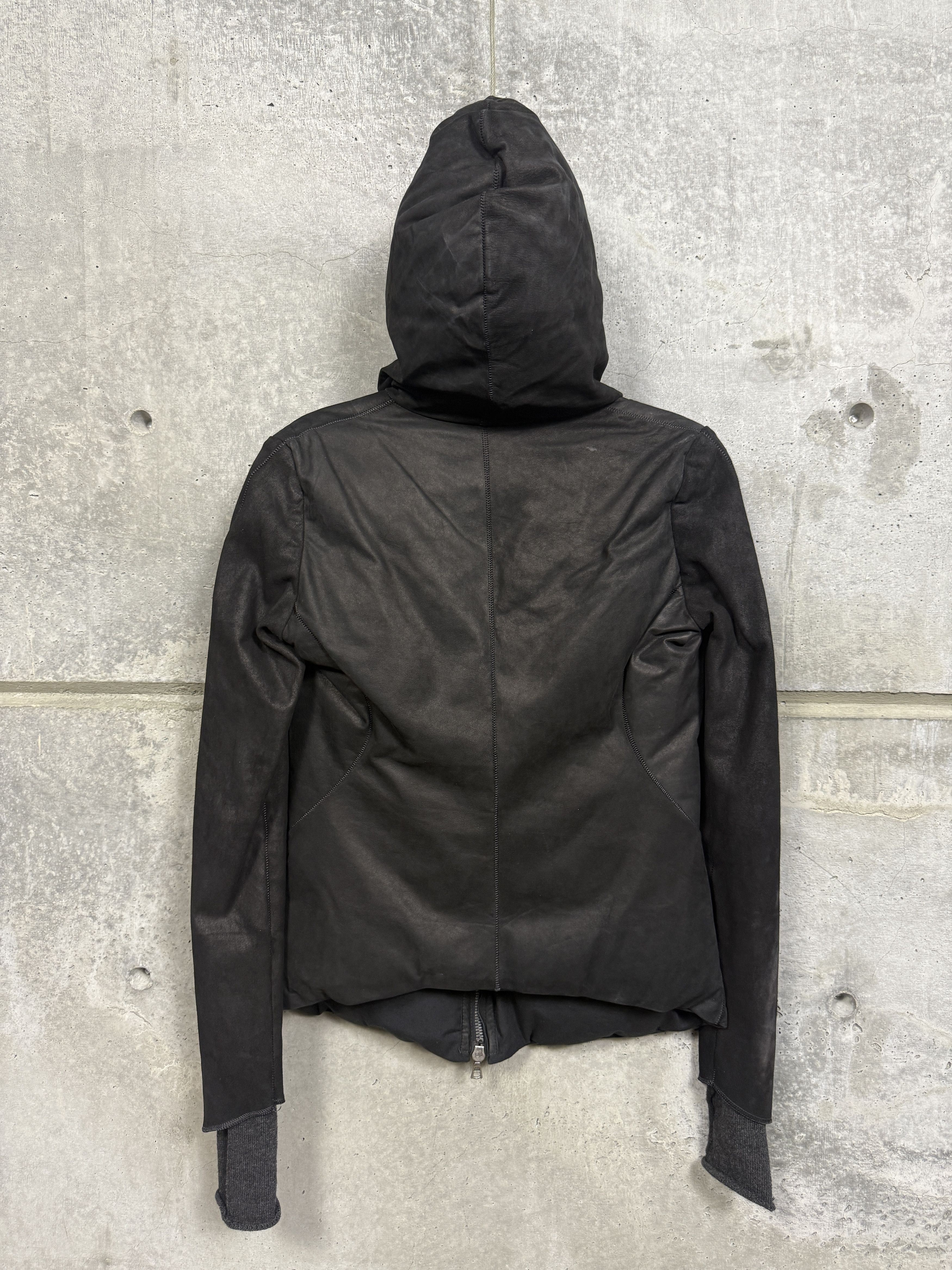 Isaac Sellam Experience Isaac Sellam Experience Hooded Down Leather Jacket Size XS / US 0-2 / IT 36-38 - 2 Thumbnail