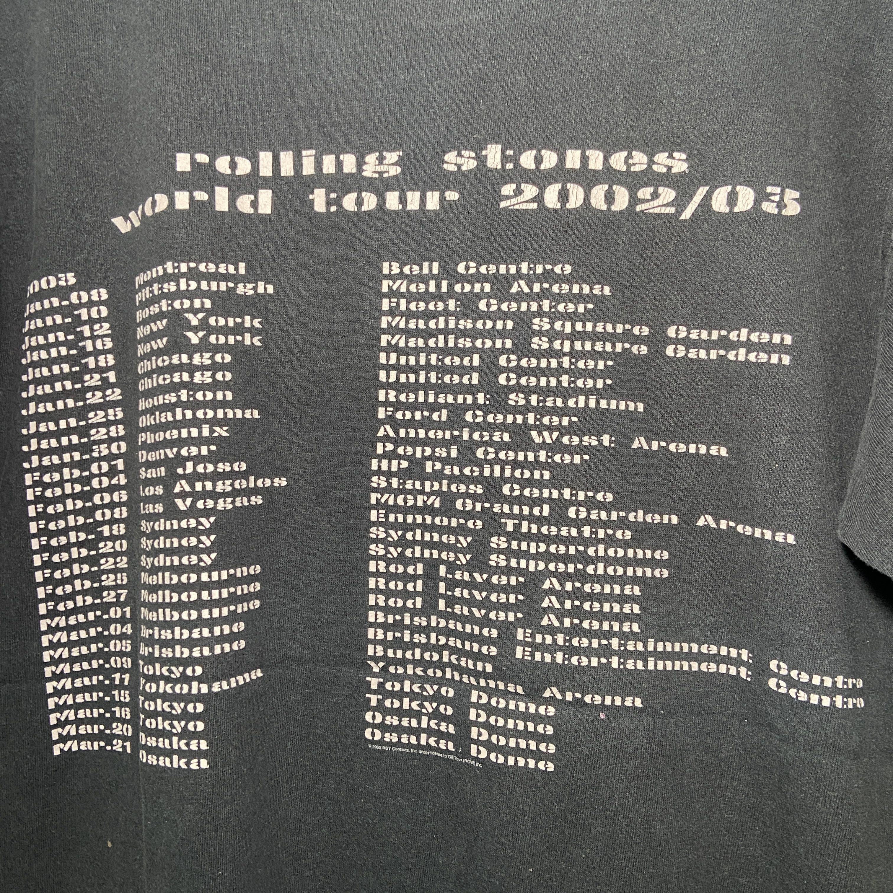 Band Tees × The Rolling Stones × Vintage Vintage Rolling Stones World Tour 2002 2003 Size US M / EU 48-50 / 2 - 6 Thumbnail