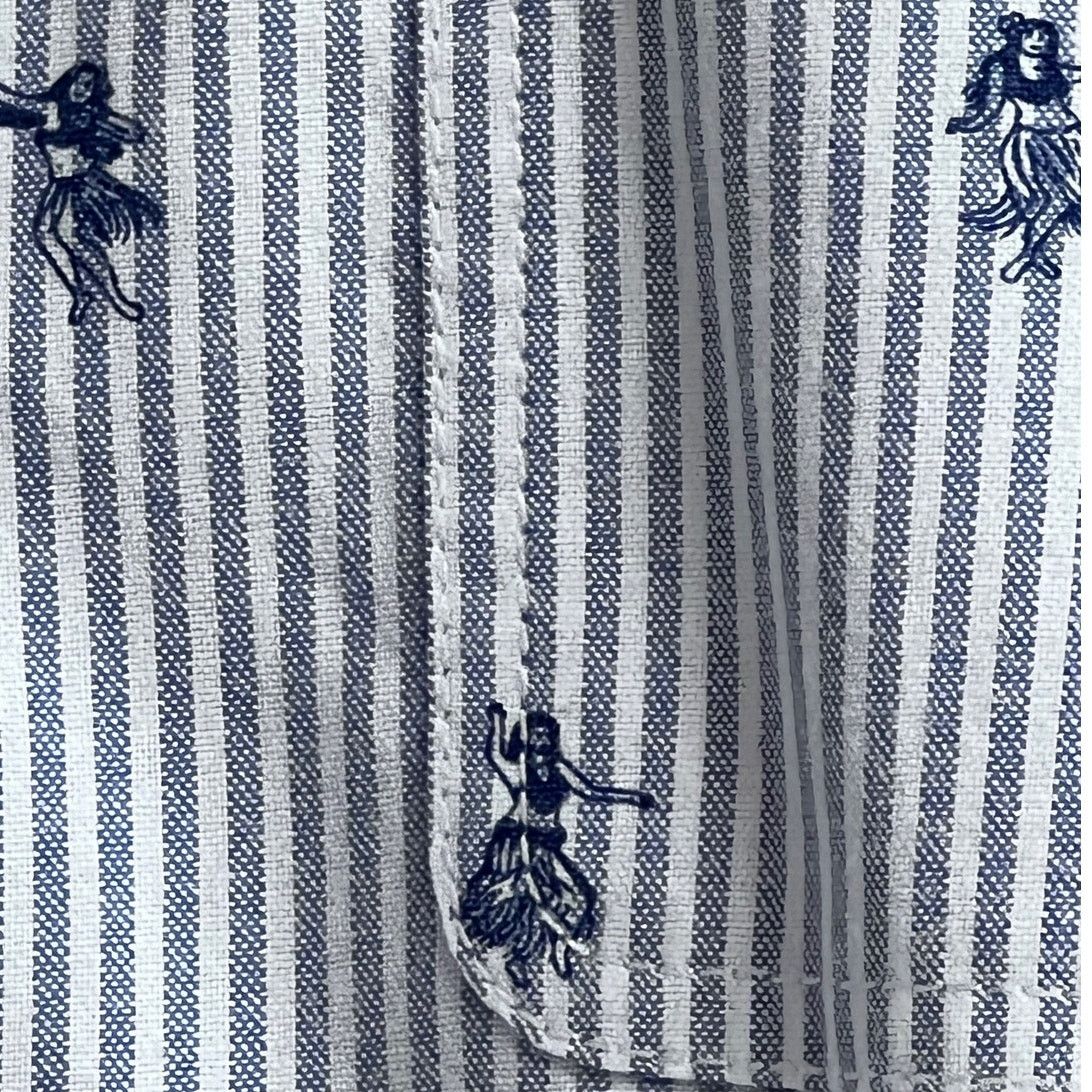 Tommy Bahama Tommy Bahama men’s L shirt striped, hula girl Hawaiian print Size US L / EU 52-54 / 3 - 4 Thumbnail