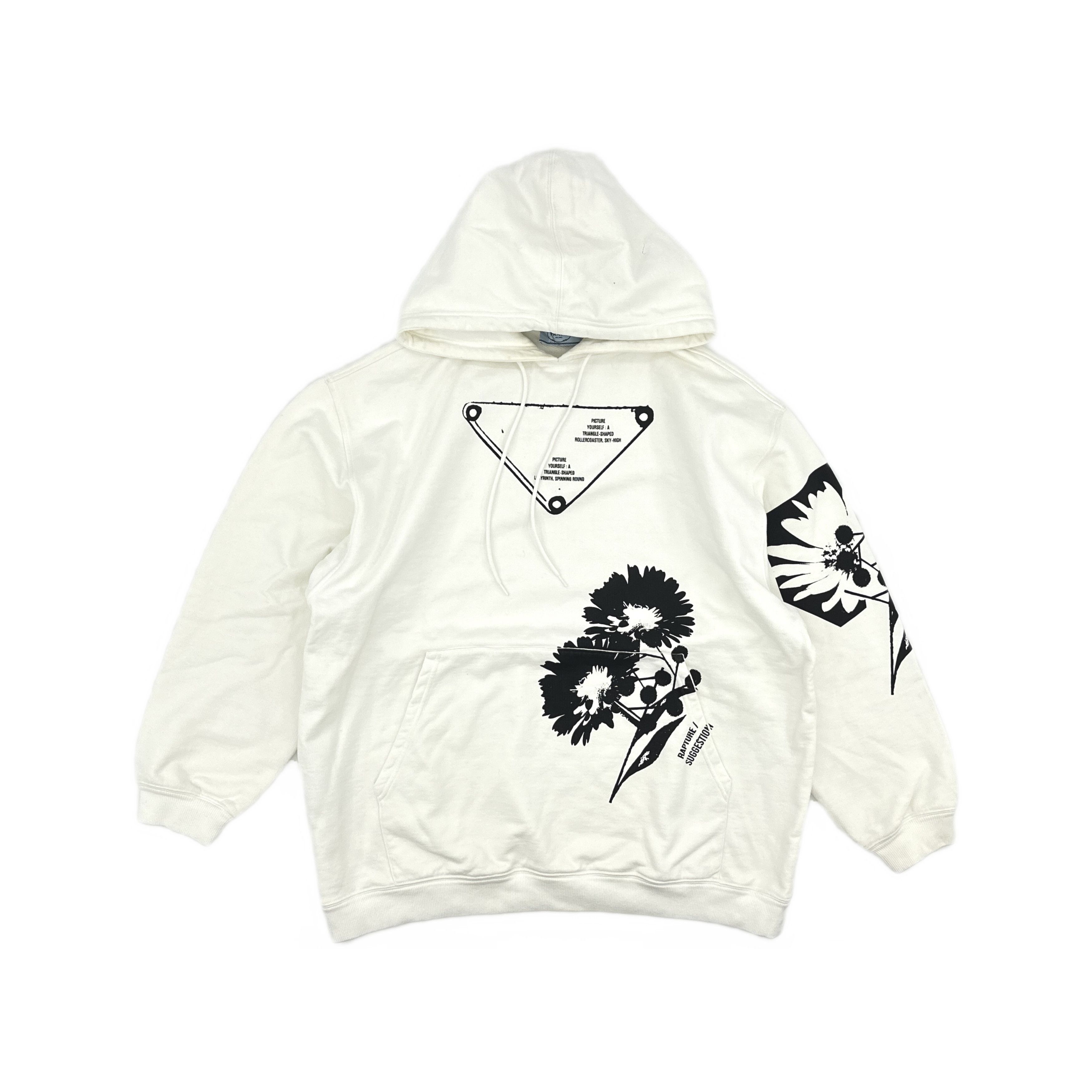 Prada Prada Floral Graphic Hoodie Size S Size S / US 4 / IT 40 - 1 Thumbnail