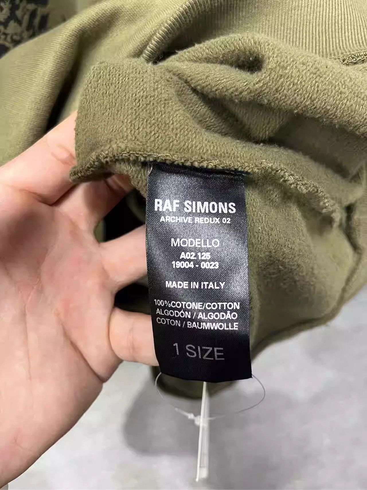 Raf Simons Raf Simons Archive Washed Green Antwerp Hoodie Size US L / EU 52-54 / 3 - 4 Thumbnail