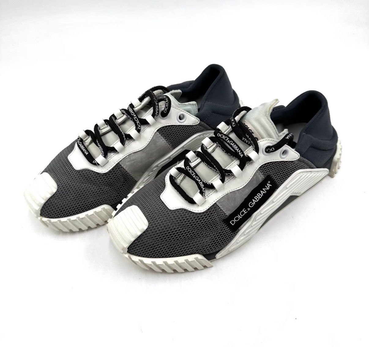 Dolce & Gabbana Dolce & Gabbana DG Gray White Men's Casual Sneakers K12 Size US 9 / EU 42 - 1 Thumbnail