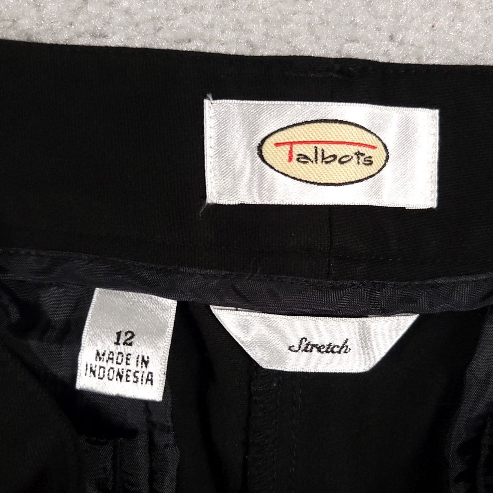 Talbots Talbots Womens 12 Black Cropped Stretch Pants Crop Capri Office Career Dress Size 34" / US 12 / IT 48 - 5 Thumbnail