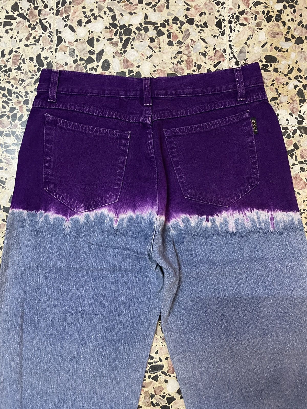 Fendi Vintage Fendi Roma Italy Couture Tie dye jeans Collection Size US 30 / EU 46 - 12 Thumbnail