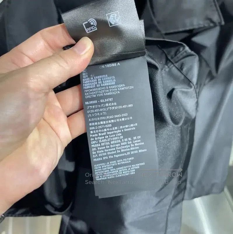 Prada Prada Black Acetate Men's Outerwear Jacket. Size US L / EU 52-54 / 3 - 6 Thumbnail