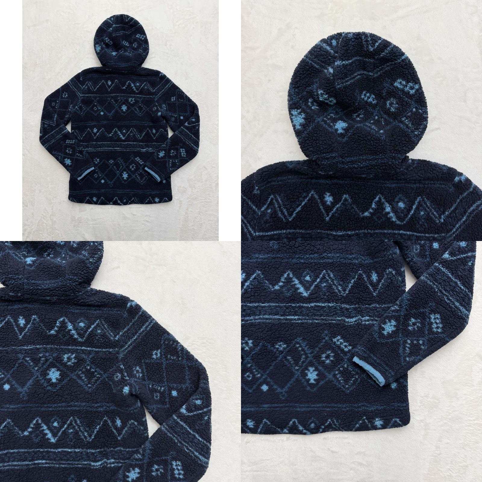 The North Face The North Face Sweater Womens XS Blue Fleece Hooded Half Zip Pullover Crew Neck Zipper Logo Pockets 1/2 Zip Hoodie Size XS / US 0-2 / IT 36-38 - 8 Thumbnail