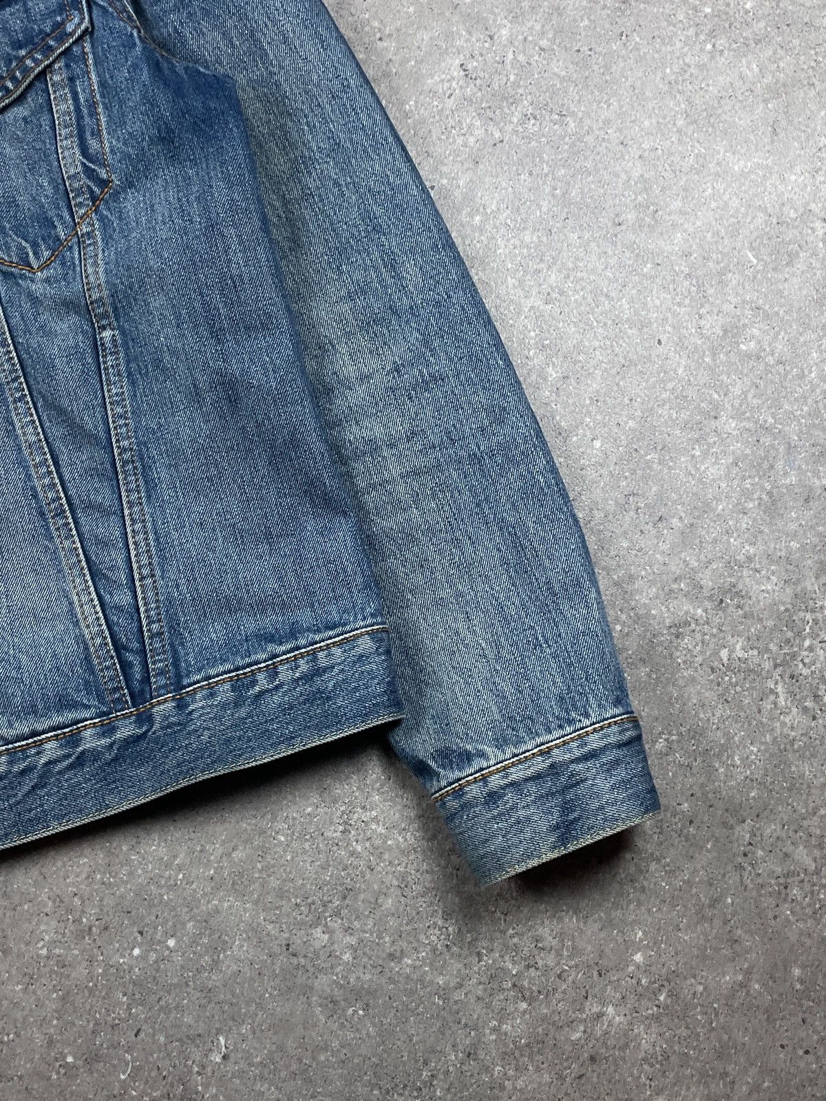 Levi's STEAL! 2000s Levi’s Big D Washed Denim Jacket Size US L / EU 52-54 / 3 - 3 Thumbnail